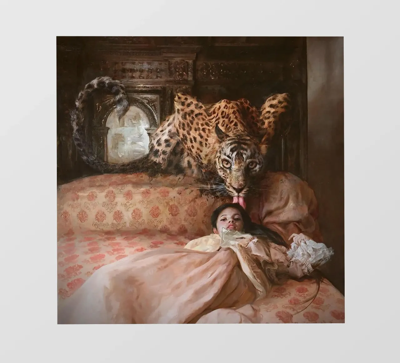 Guillermo Lorca Das englische Bett Fototapete von Birgitart