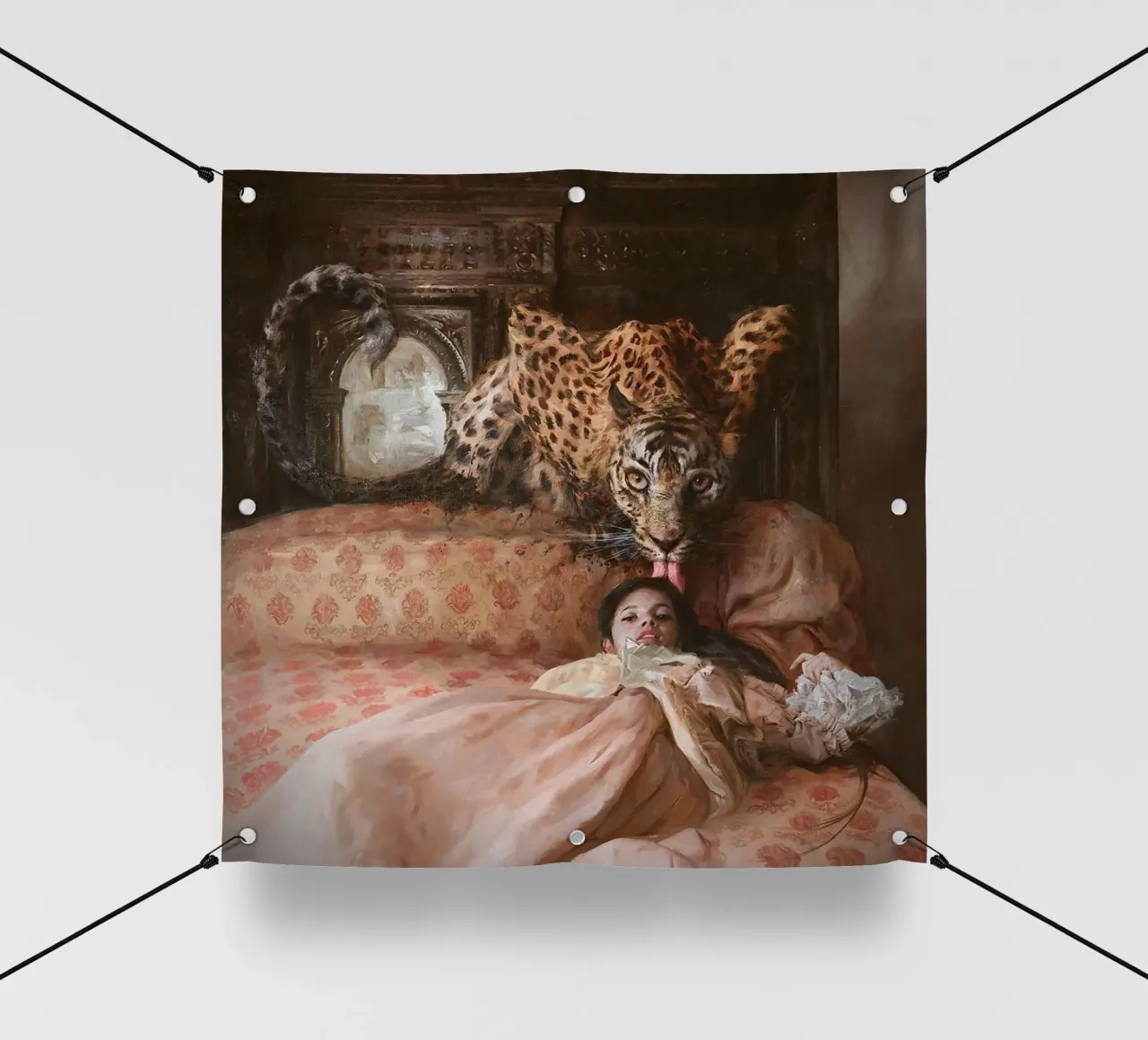 Guillermo Lorca Il letto inglese telo in pvc da Birgitart