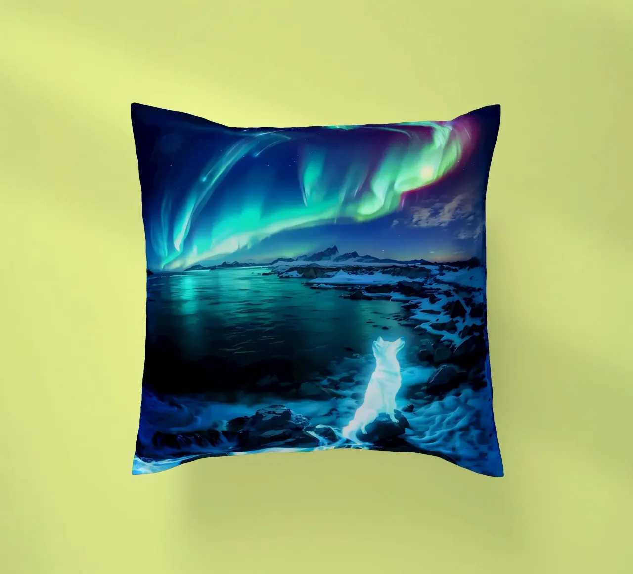 Aurora Howl decorative cushion by Matthew Katz