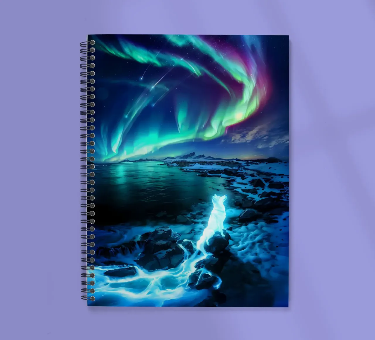 Aurora Howl spiral notebook by Matthew Katz