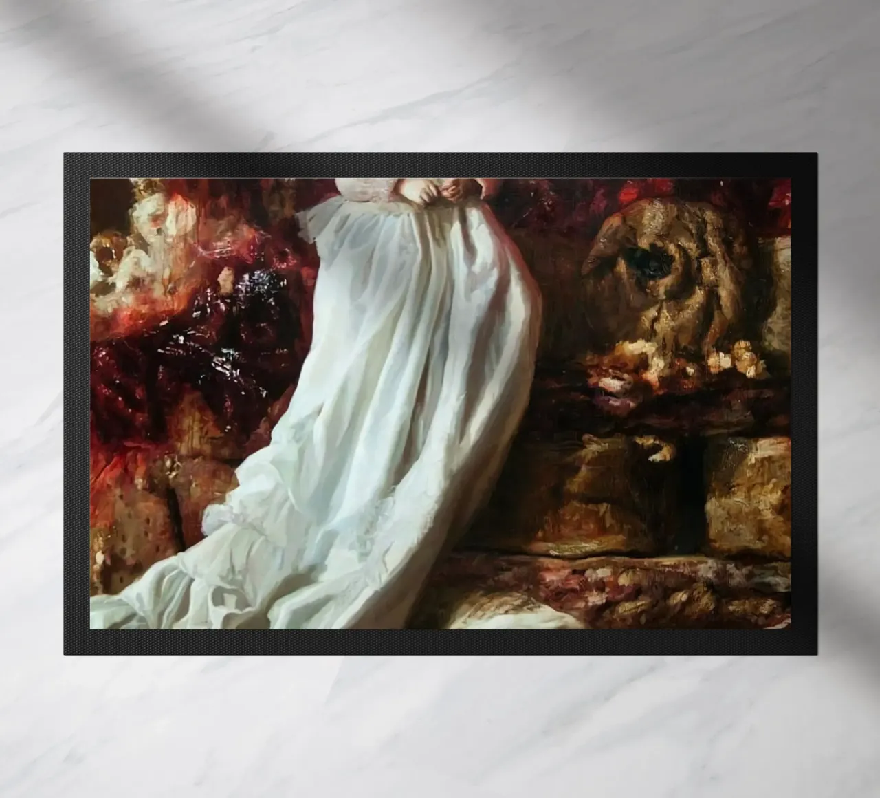 Guillermo Lorca La ragazza e il cane zerbino da Birgitart