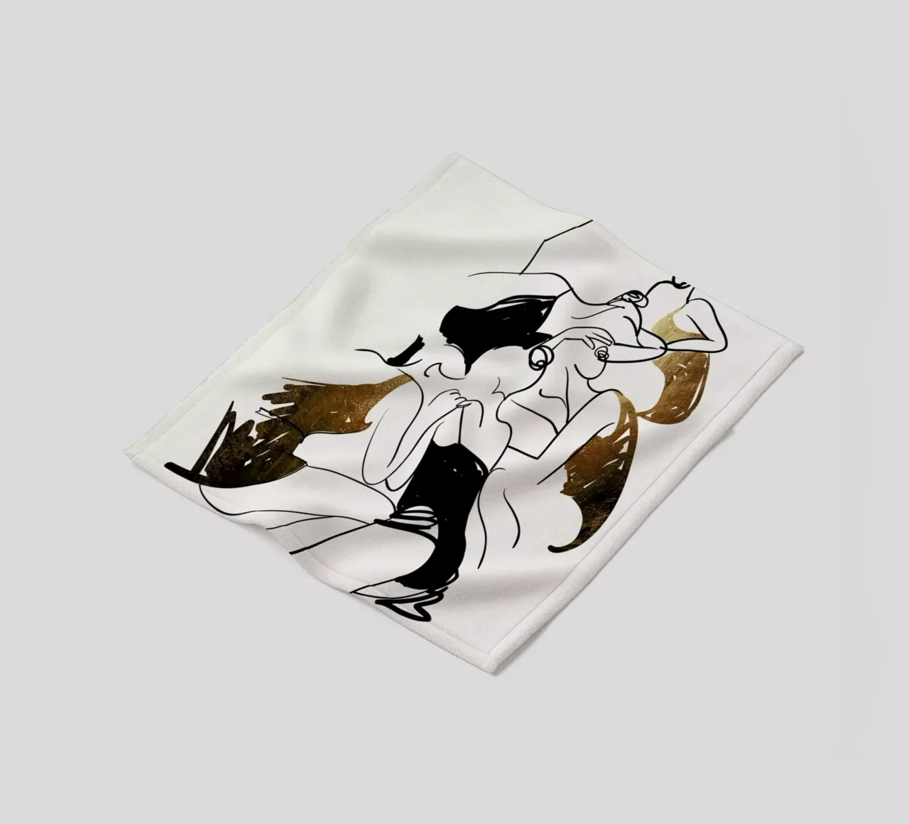 Ballerinas fleece blanket by Kubistika