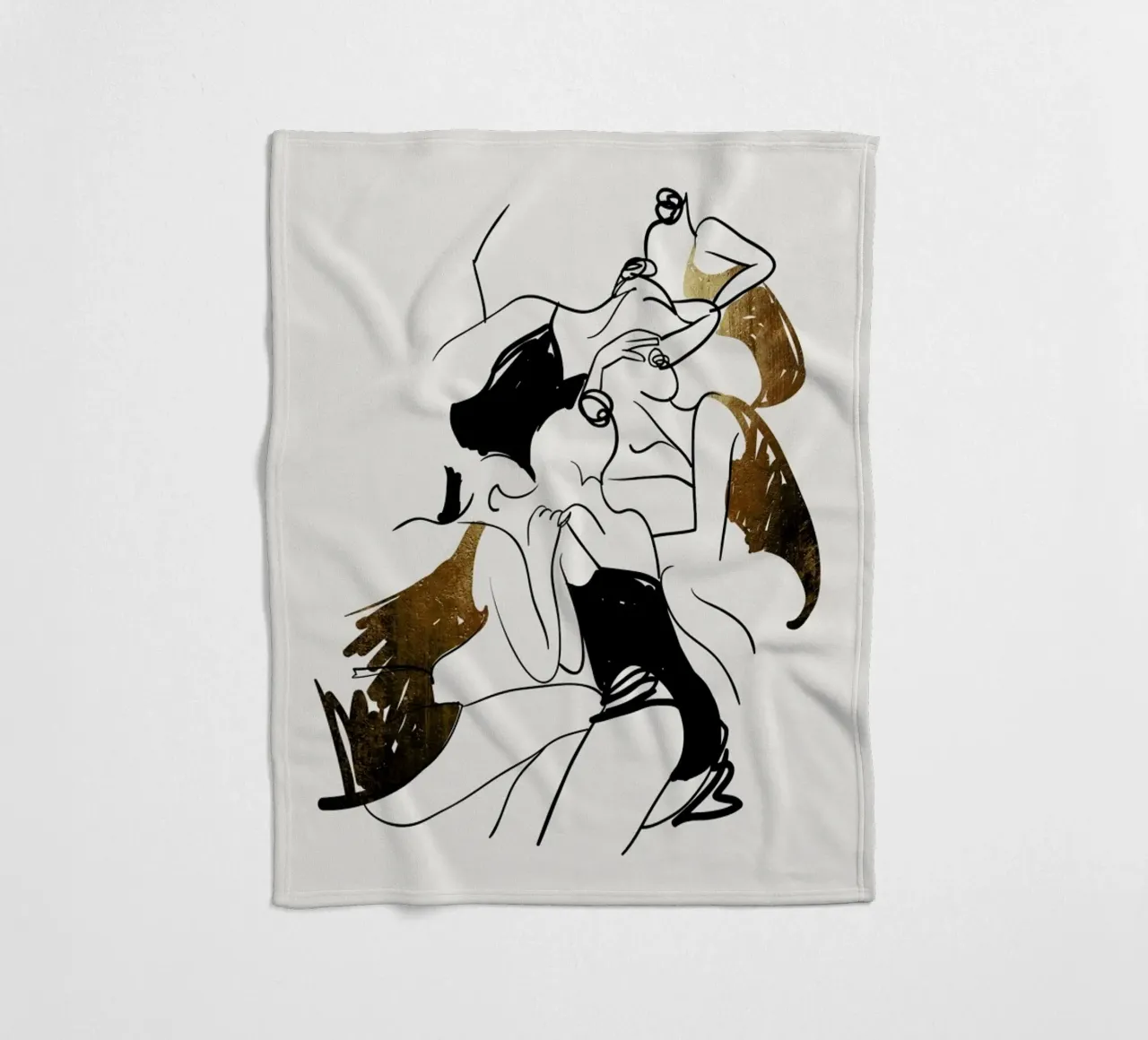 Ballerinas fleece blanket by Kubistika