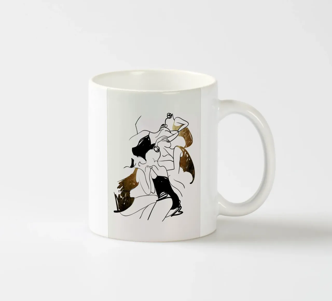 Ballerinas tazza in ceramica da Kubistika