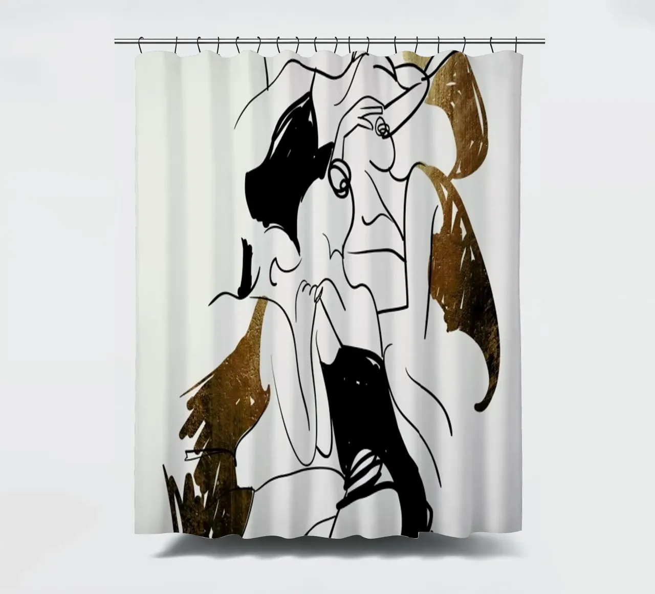 Ballerinas shower curtain by Kubistika