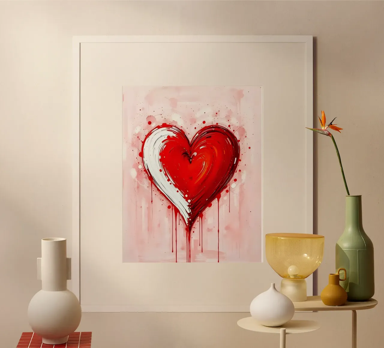 cuore_rosso_bianco_5 carta hahnemühle da Pink- und LoveArt by LK