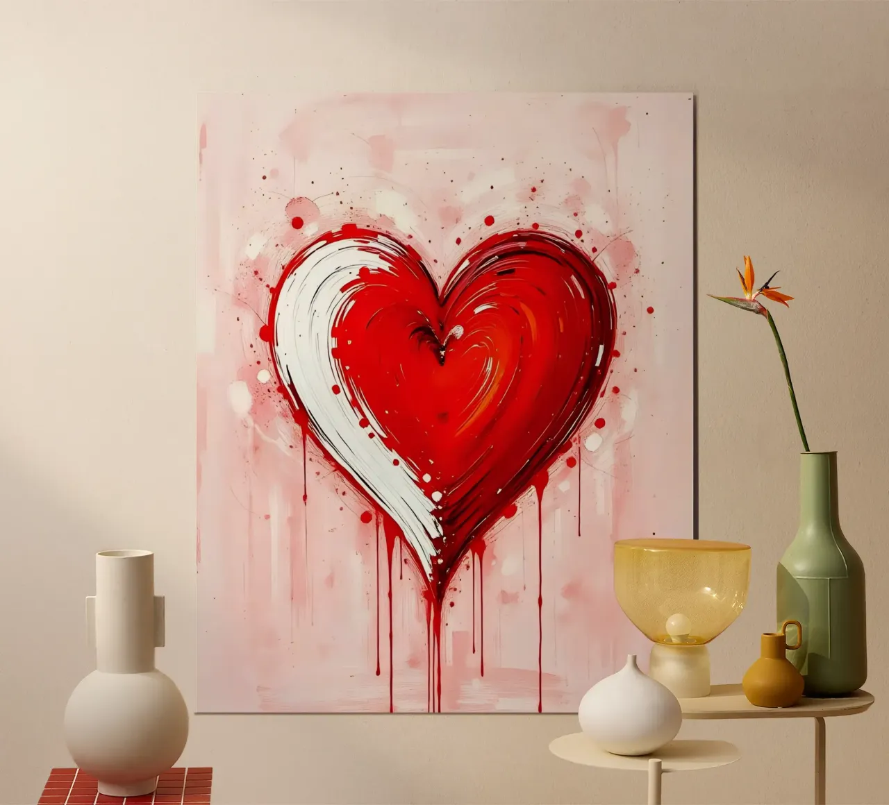 cuore_rosso_bianco_5 carta hahnemühle da Pink- und LoveArt by LK