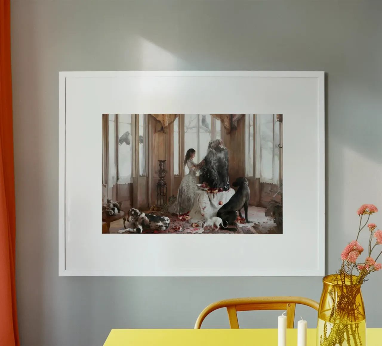 Guillermo Lorca The Healer poster con telaio in plastica da Birgitart