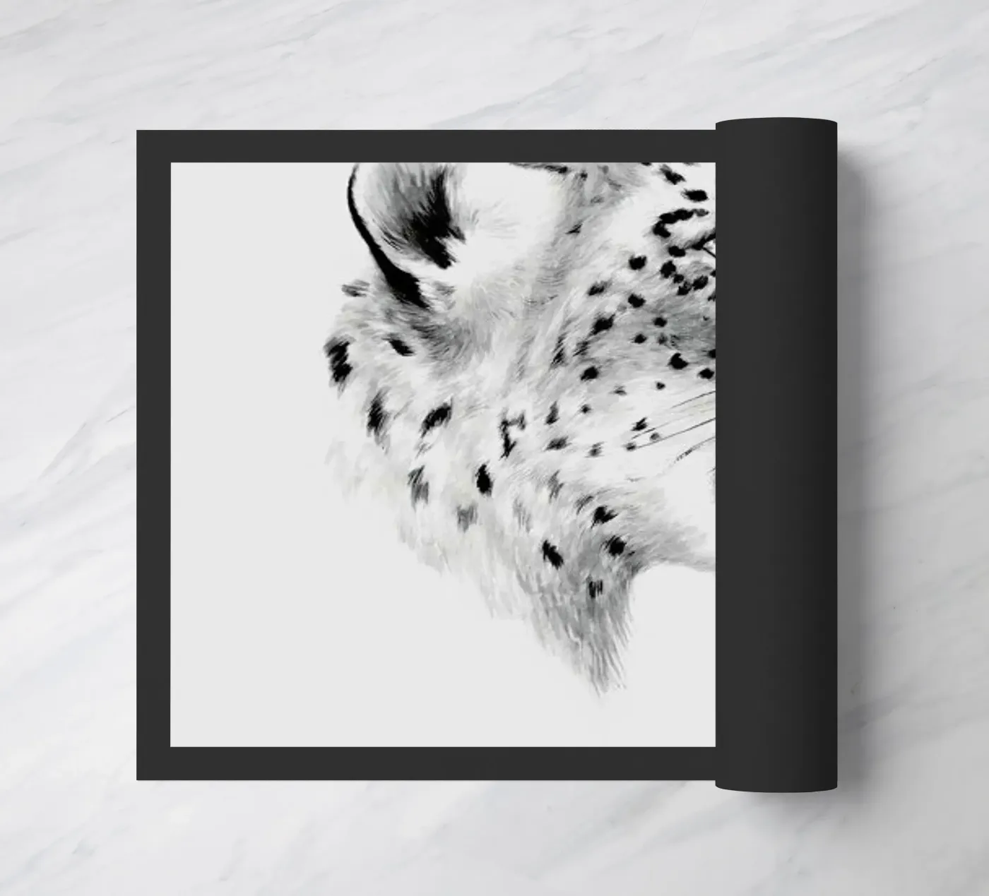 Snow Leopard Fußmatte von Flora & Fauna