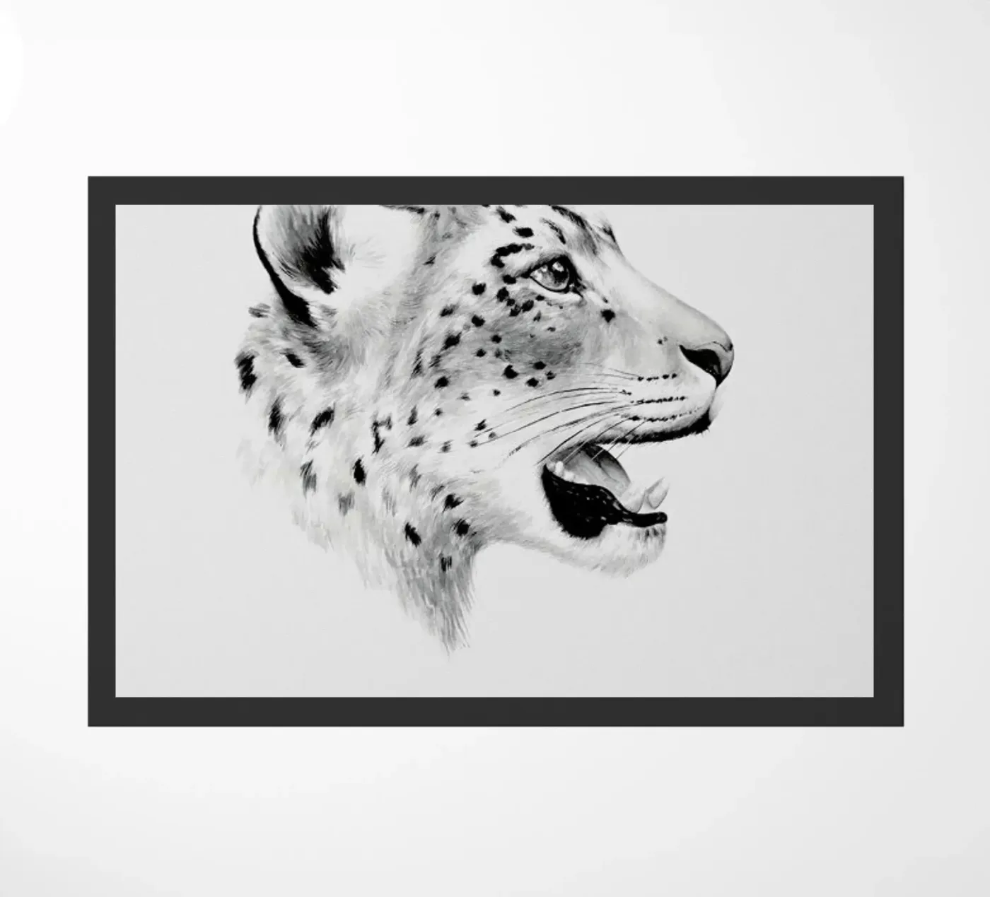 Snow Leopard Fußmatte von Flora & Fauna