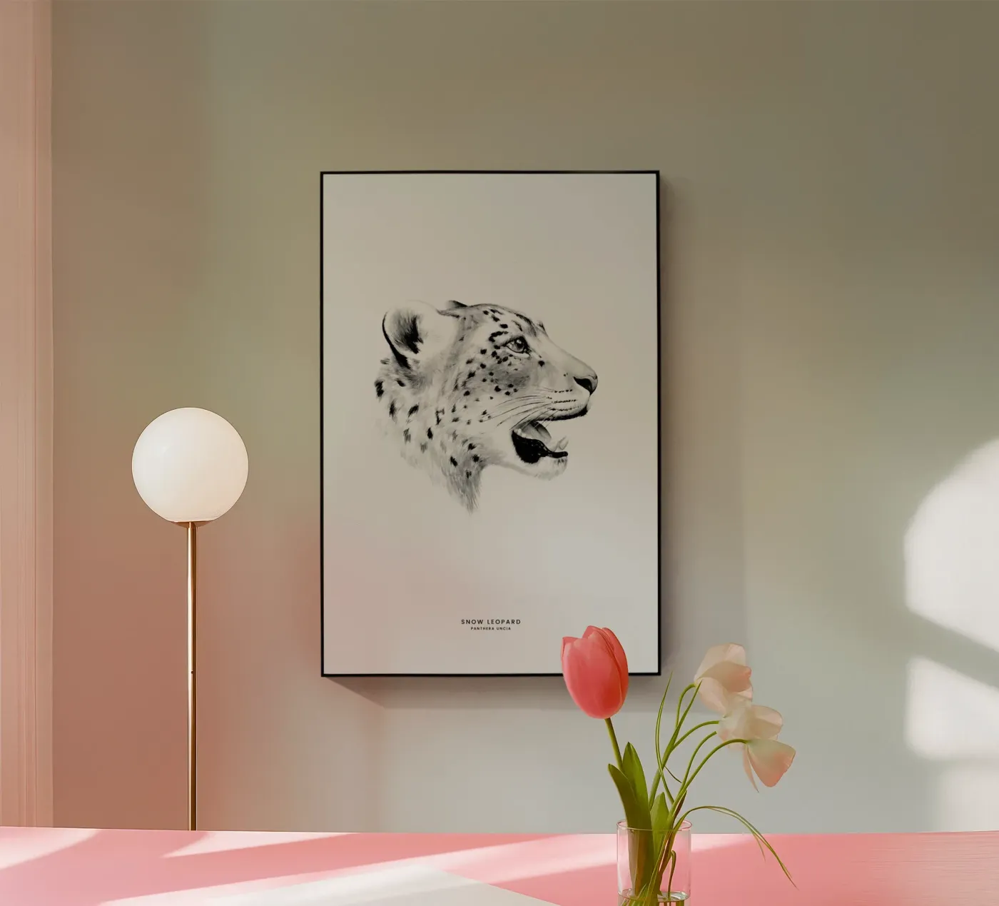 Snow Leopard Acryl-Glas von Flora & Fauna