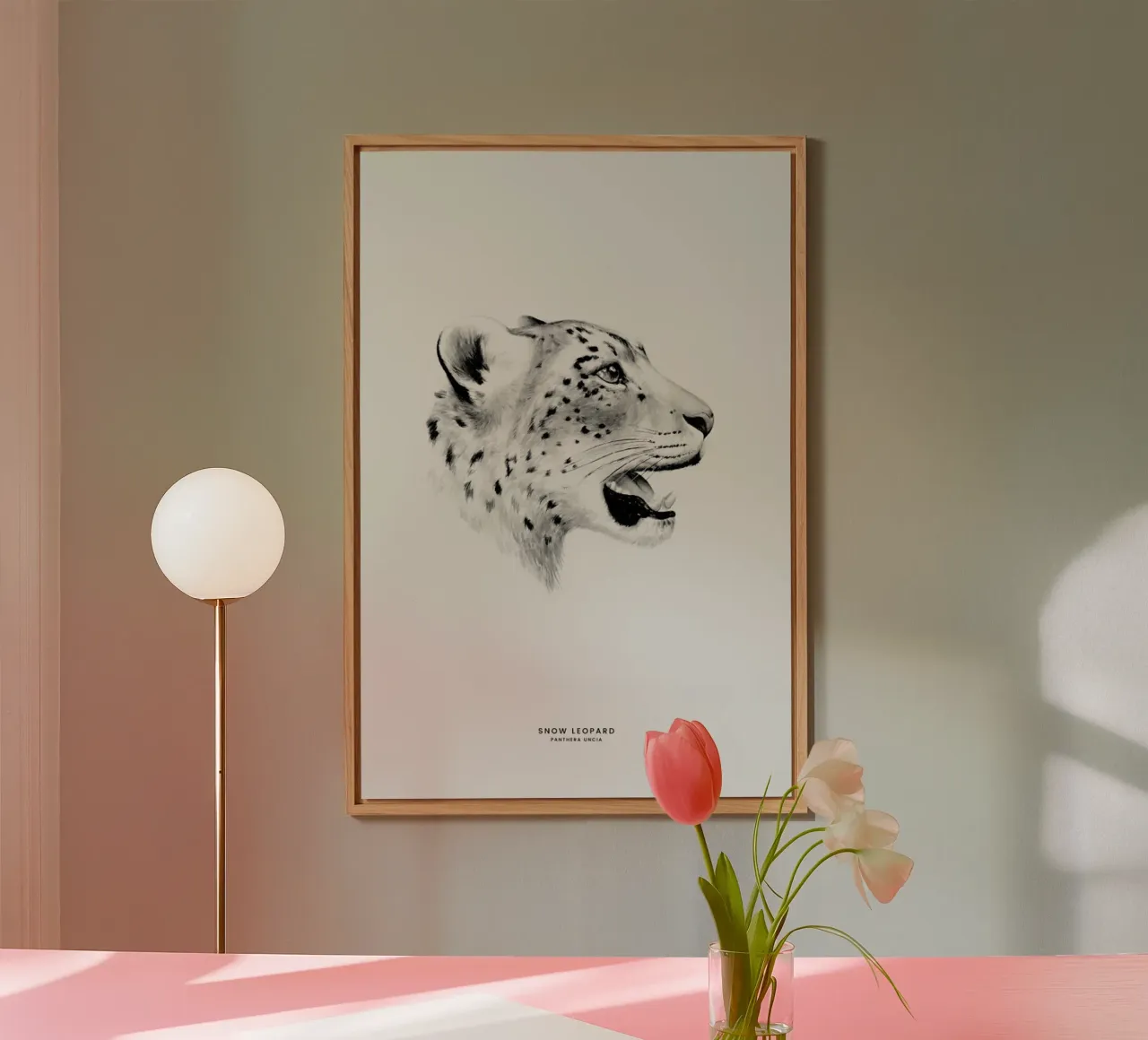 Snow Leopard alluminio dibond da Flora & Fauna