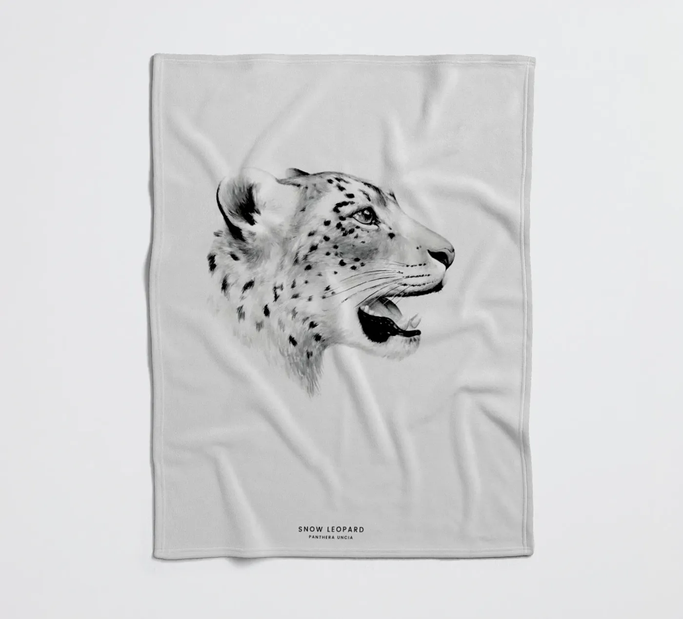 Snow Leopard Fleecedecke von Flora & Fauna