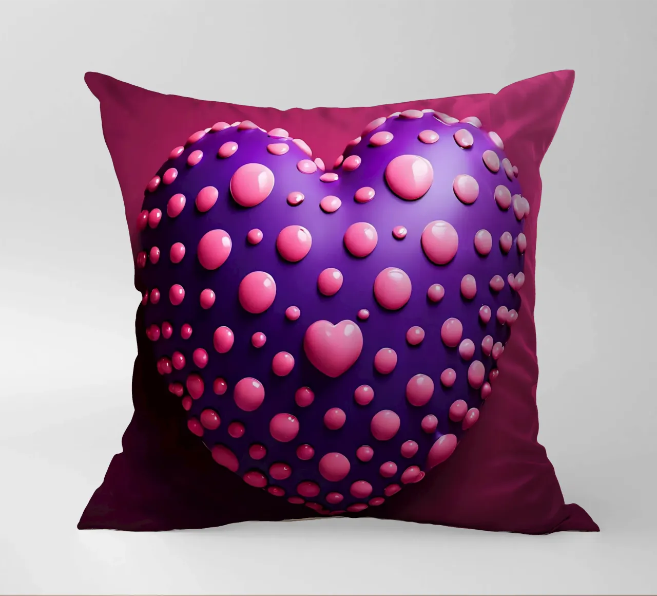 Cuore_1 cuscino da Pink- und LoveArt by LK