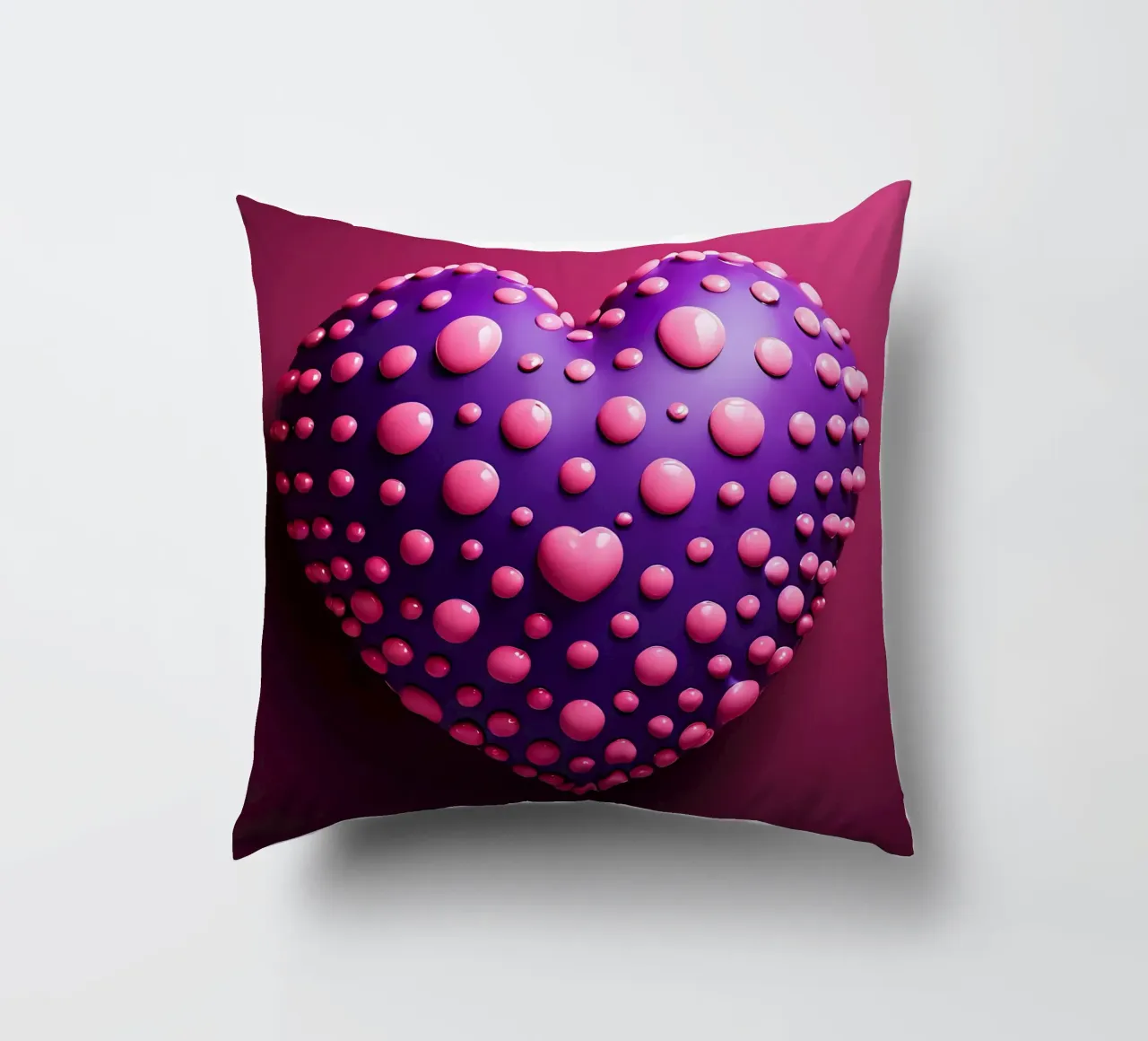 Cuore_1 cuscino da Pink- und LoveArt by LK