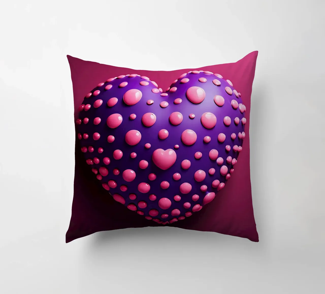 Cuore_1 cuscino da Pink- und LoveArt by LK