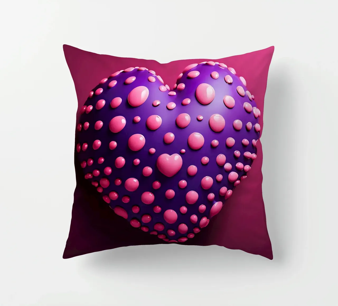 Cuore_1 cuscino da Pink- und LoveArt by LK