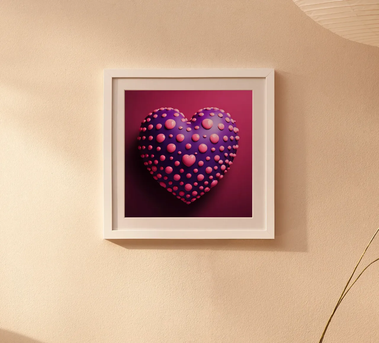 Hart_1 poster van Pink- und LoveArt by LK