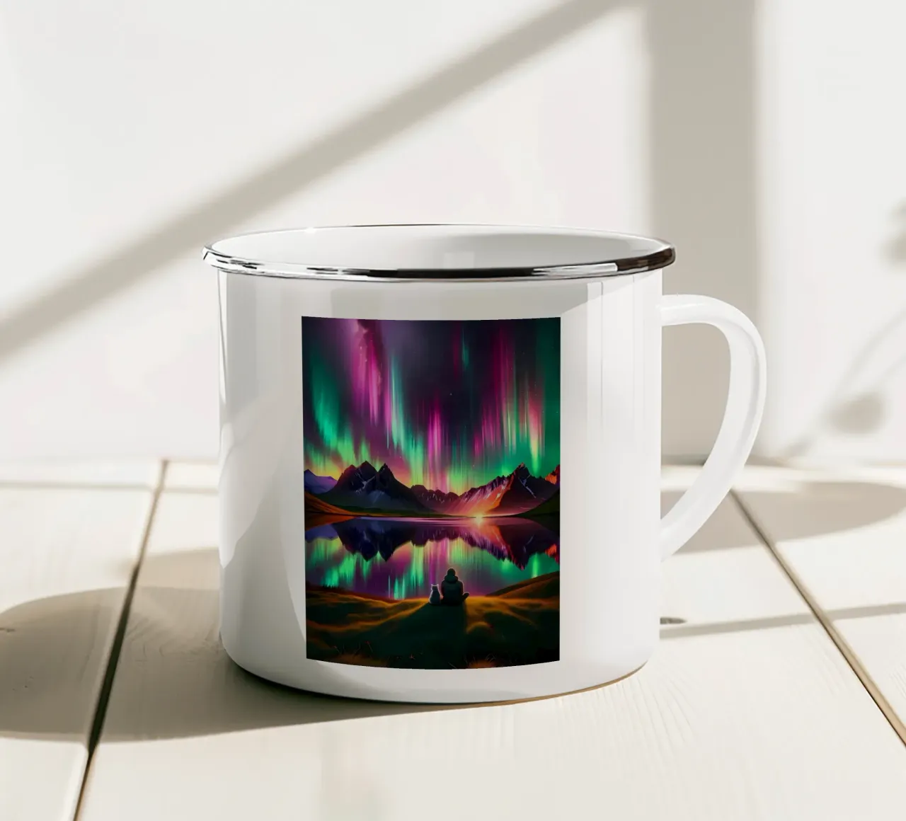 Sotto il cielo incantato tazza in smalto da Matthew Katz