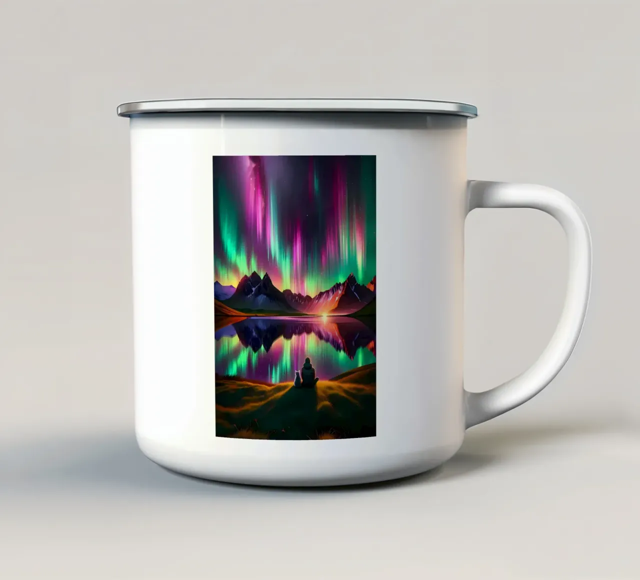 Sotto il cielo incantato tazza in smalto da Matthew Katz