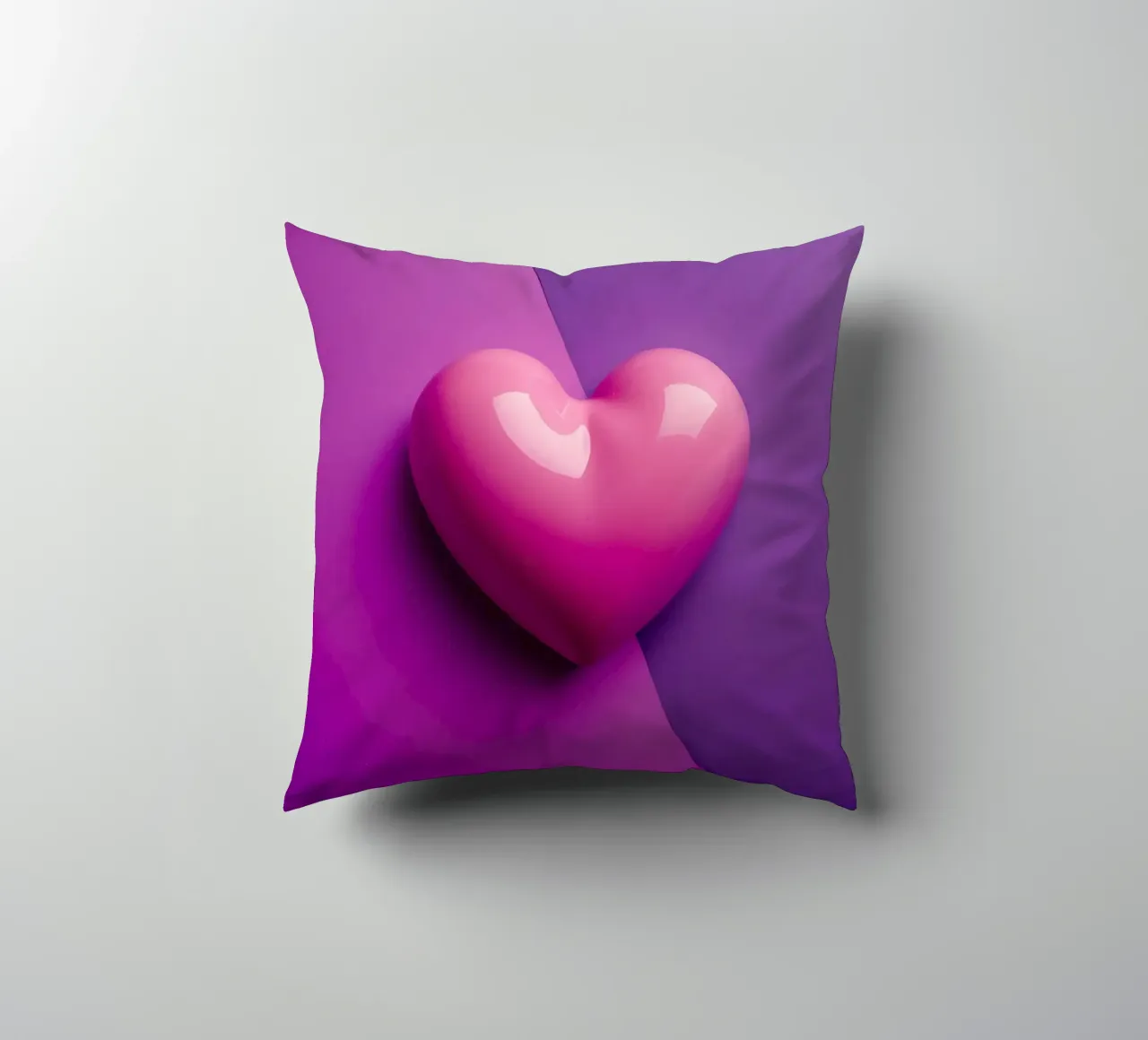Cuore_2 cuscino da Pink- und LoveArt by LK
