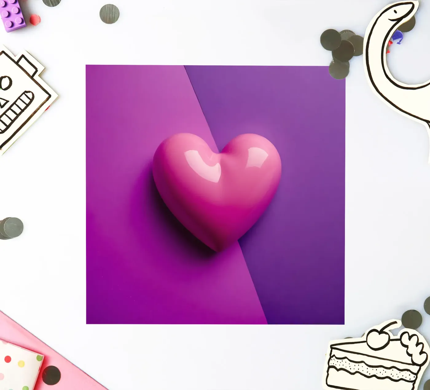 Cuore_2 adesivo da Pink- und LoveArt by LK