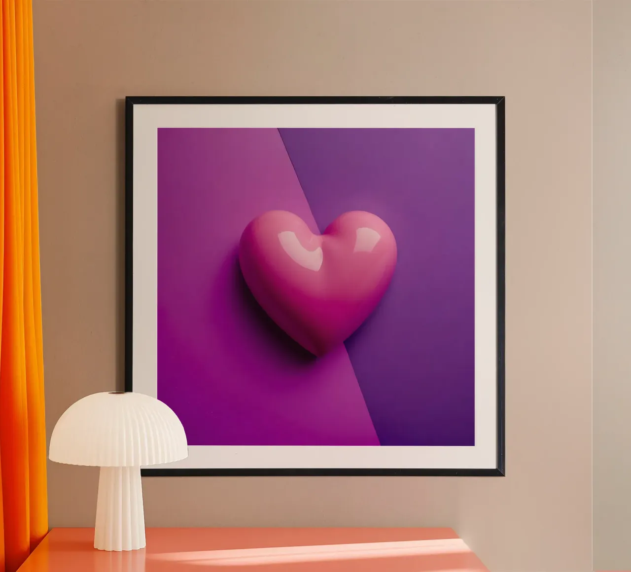 Cuore_2 poster da Pink- und LoveArt by LK