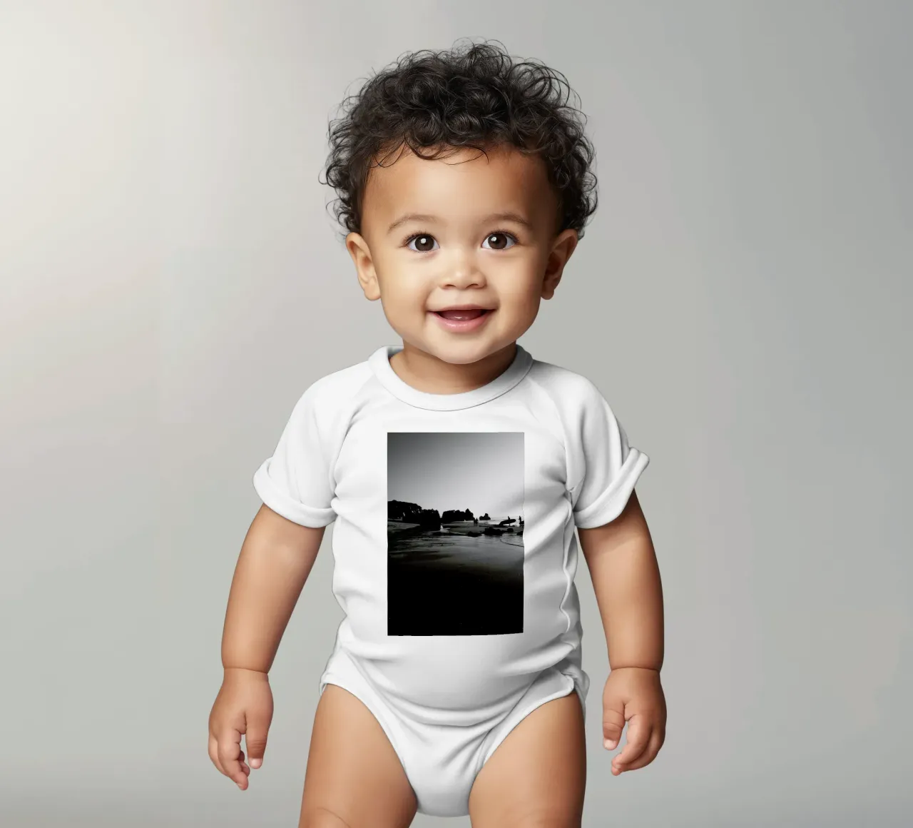 Let's Go Surfing body neonato maniche corte da Sebastian Hilgetag