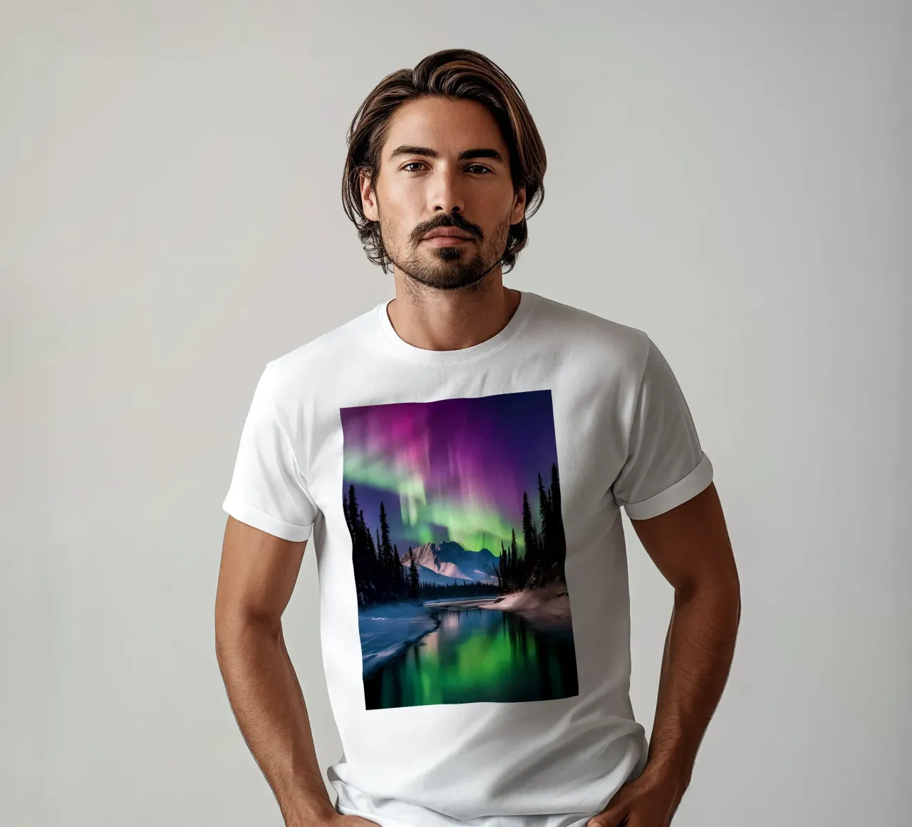 Northern Lights Aurora t-shirt by Matthew Katz