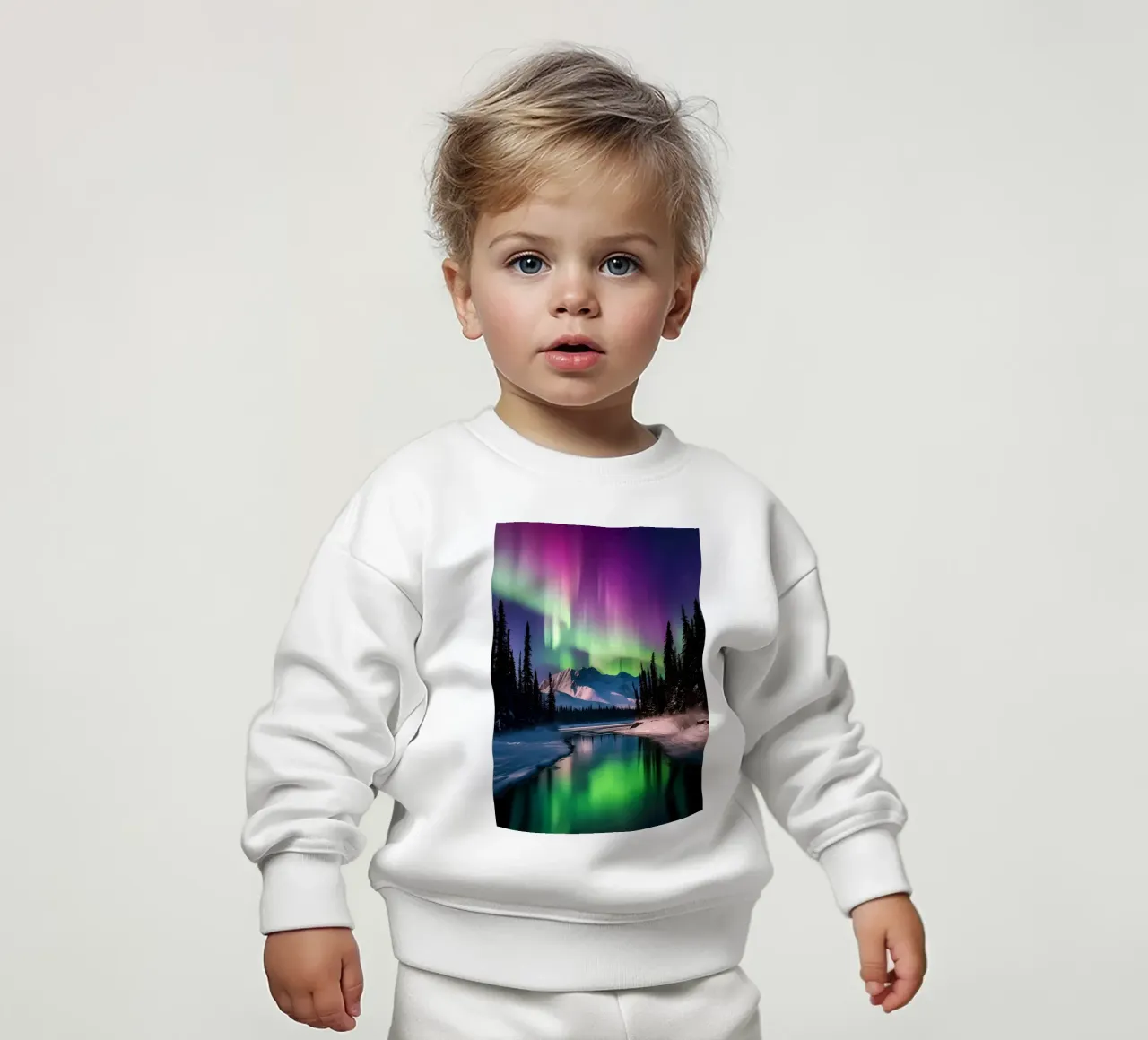 Aurora boreale felpa neonato da Matthew Katz
