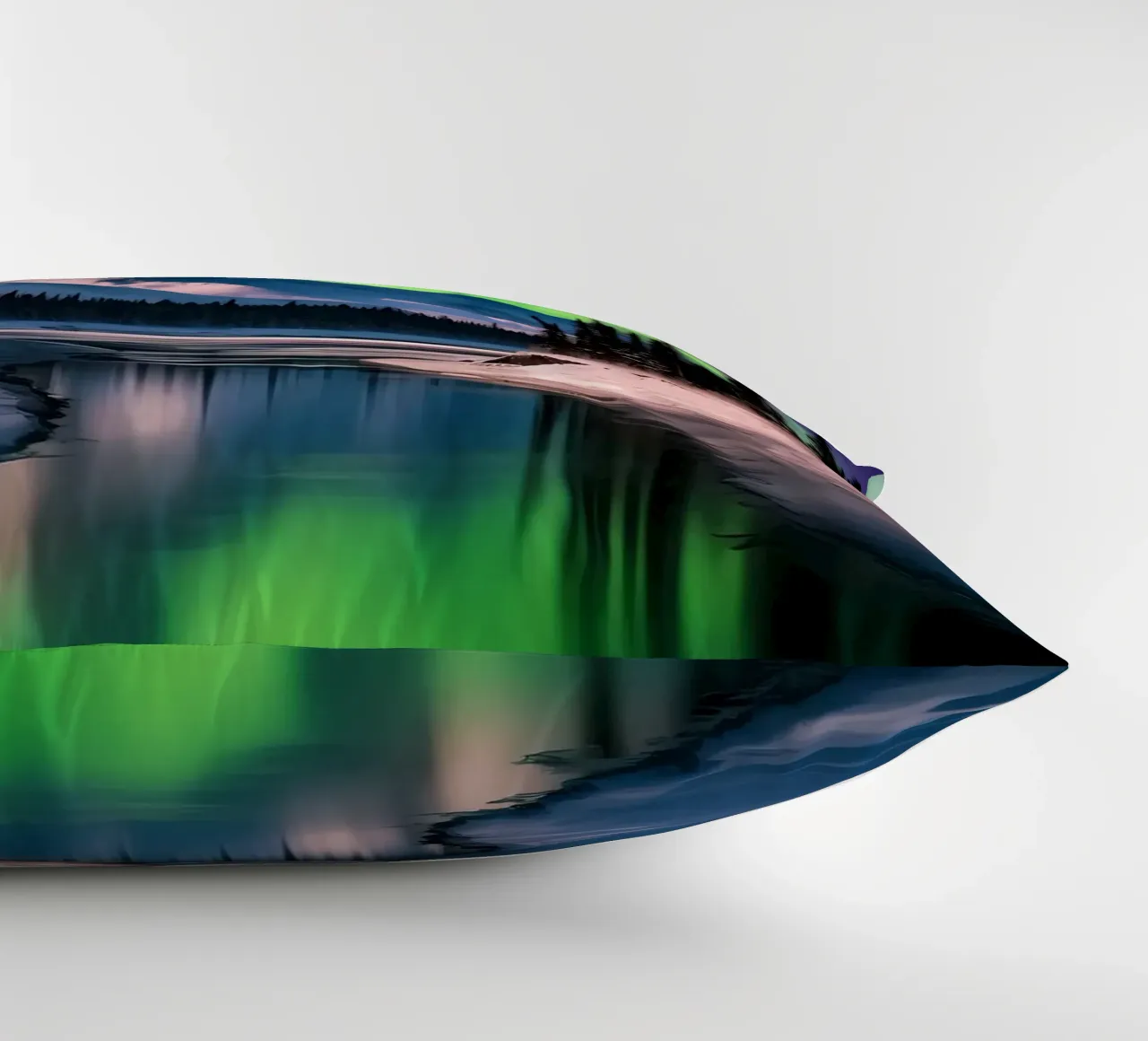 Northern Lights Aurora decorative cushion by Matthew Katz