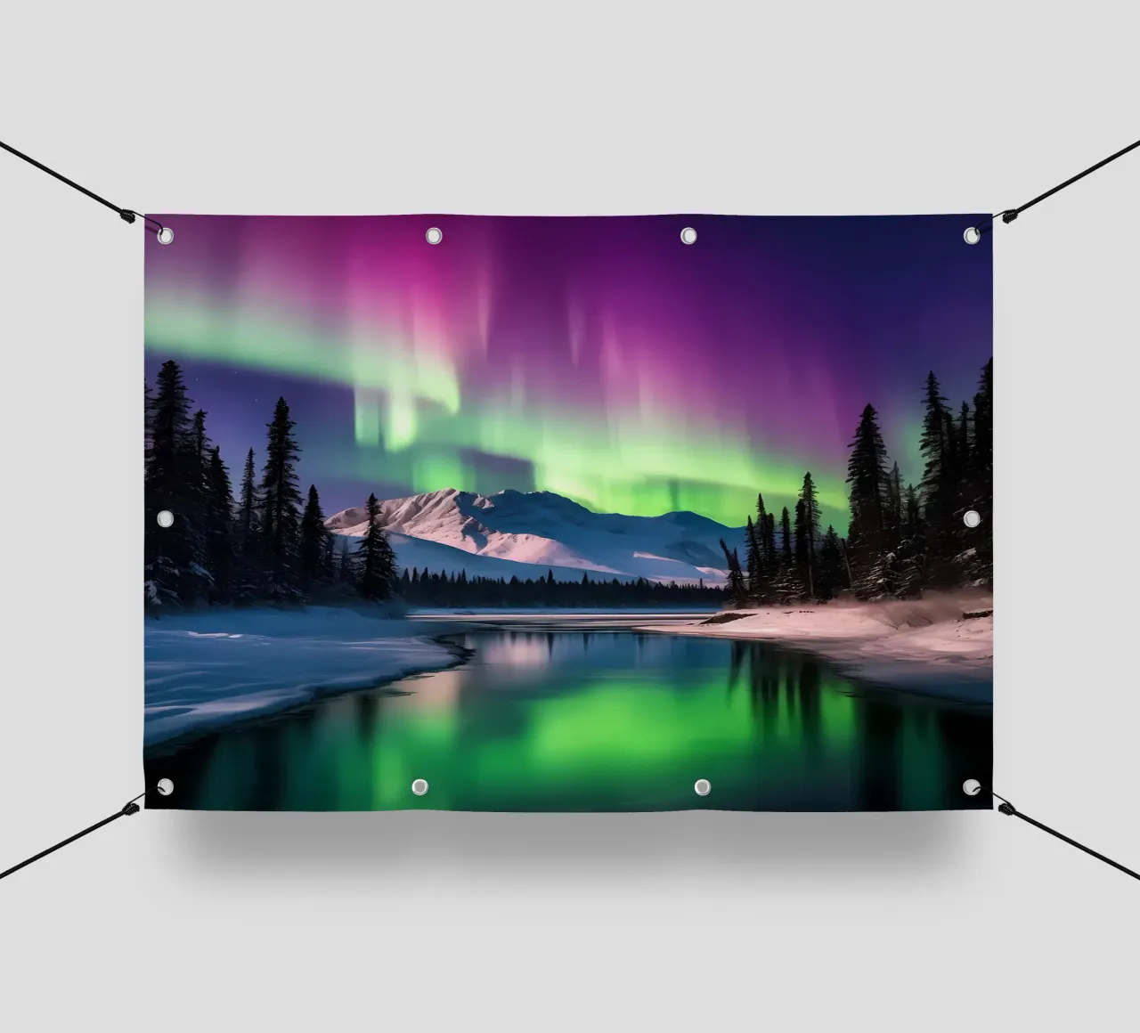 Nordlichter Aurora PVC Plane von Matthew Katz