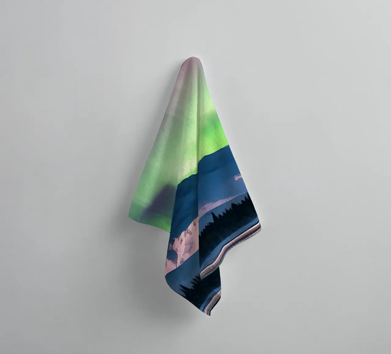 Nordlichter Aurora Handtuch von Matthew Katz