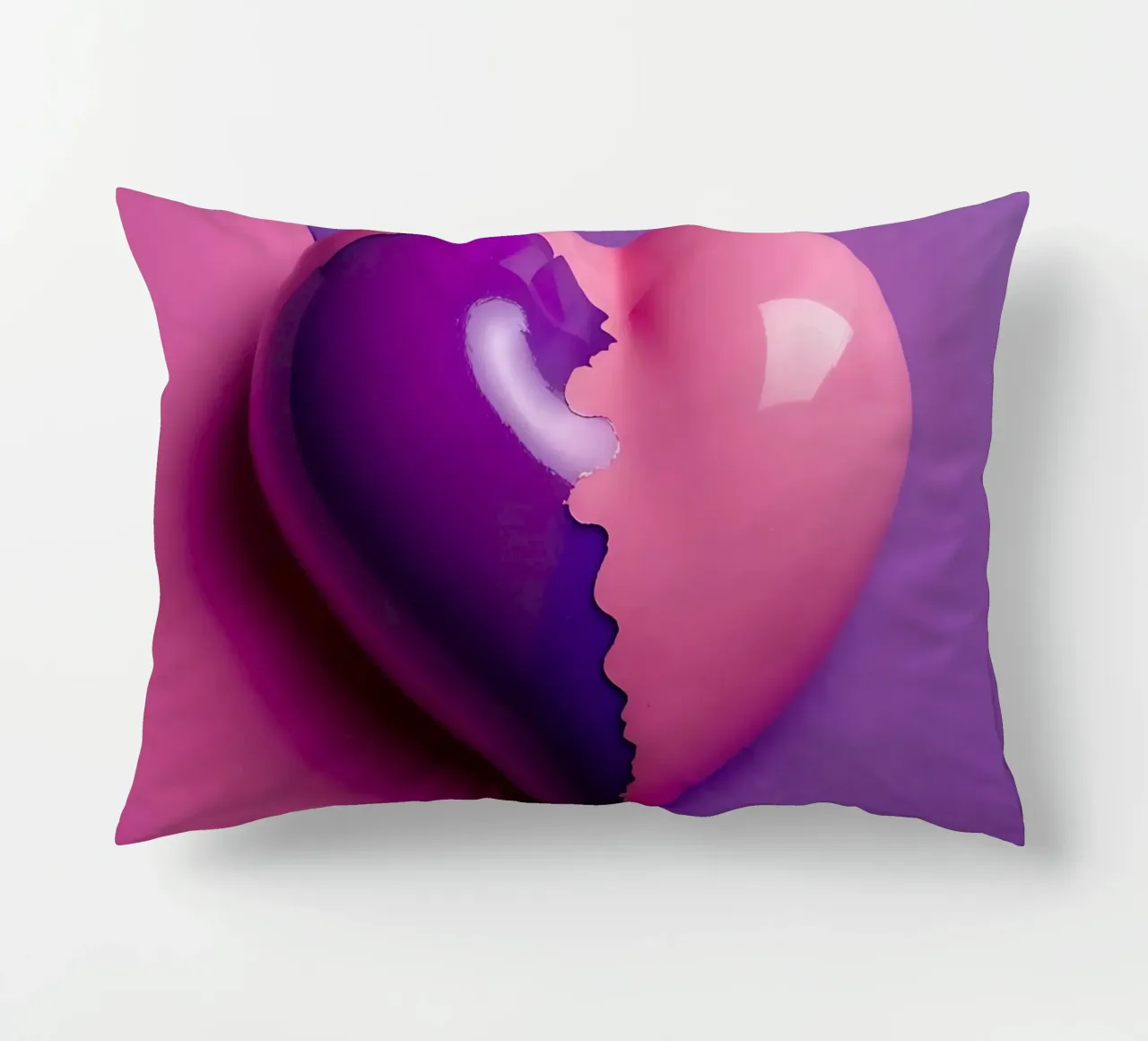 Cuore_3 cuscino da Pink- und LoveArt by LK