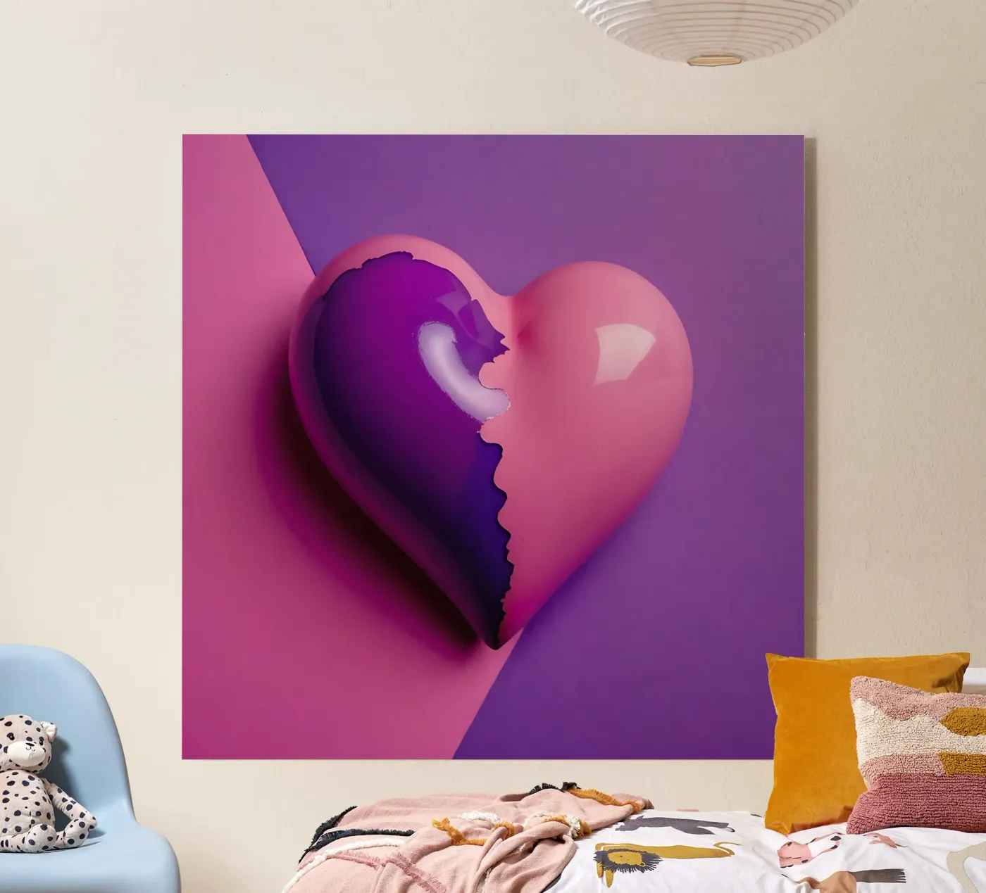 Heart_3 plexiglas de Pink- und LoveArt by LK