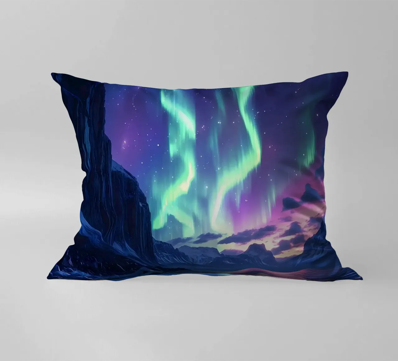 Paesaggio dell'Aurora Boreale cuscino da Matthew Katz