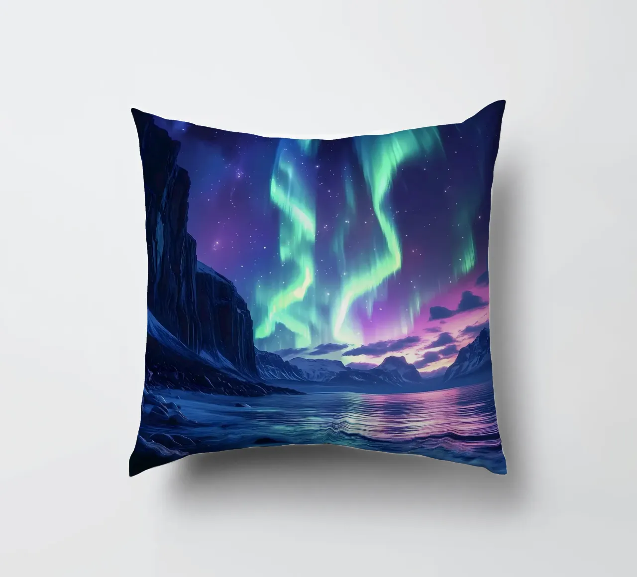 Paesaggio dell'Aurora Boreale cuscino da Matthew Katz
