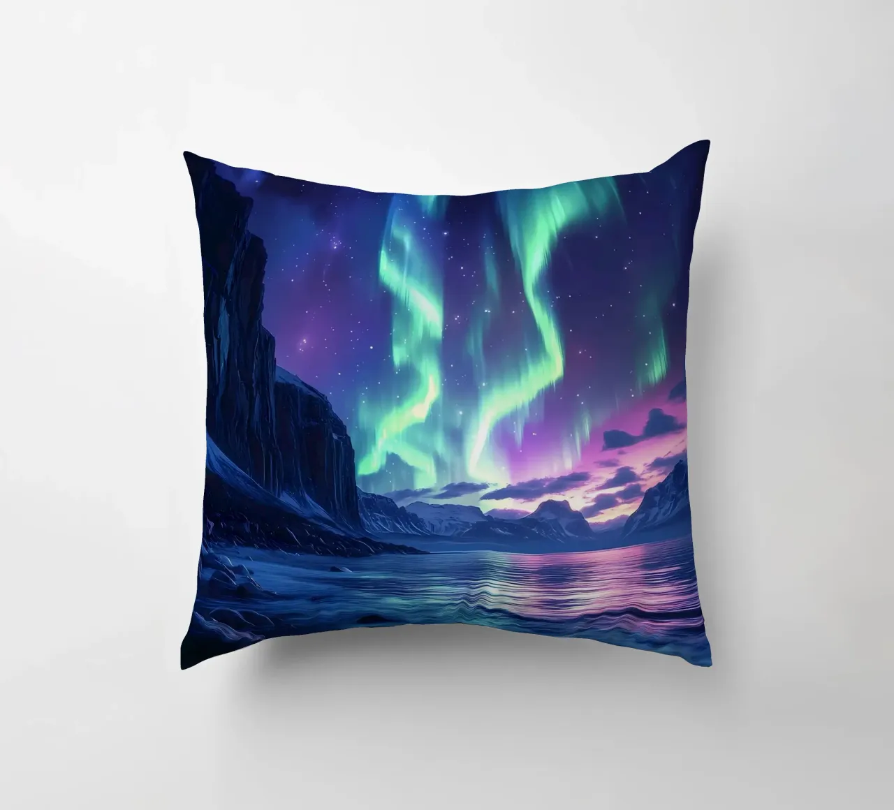 Paesaggio dell'Aurora Boreale cuscino da Matthew Katz