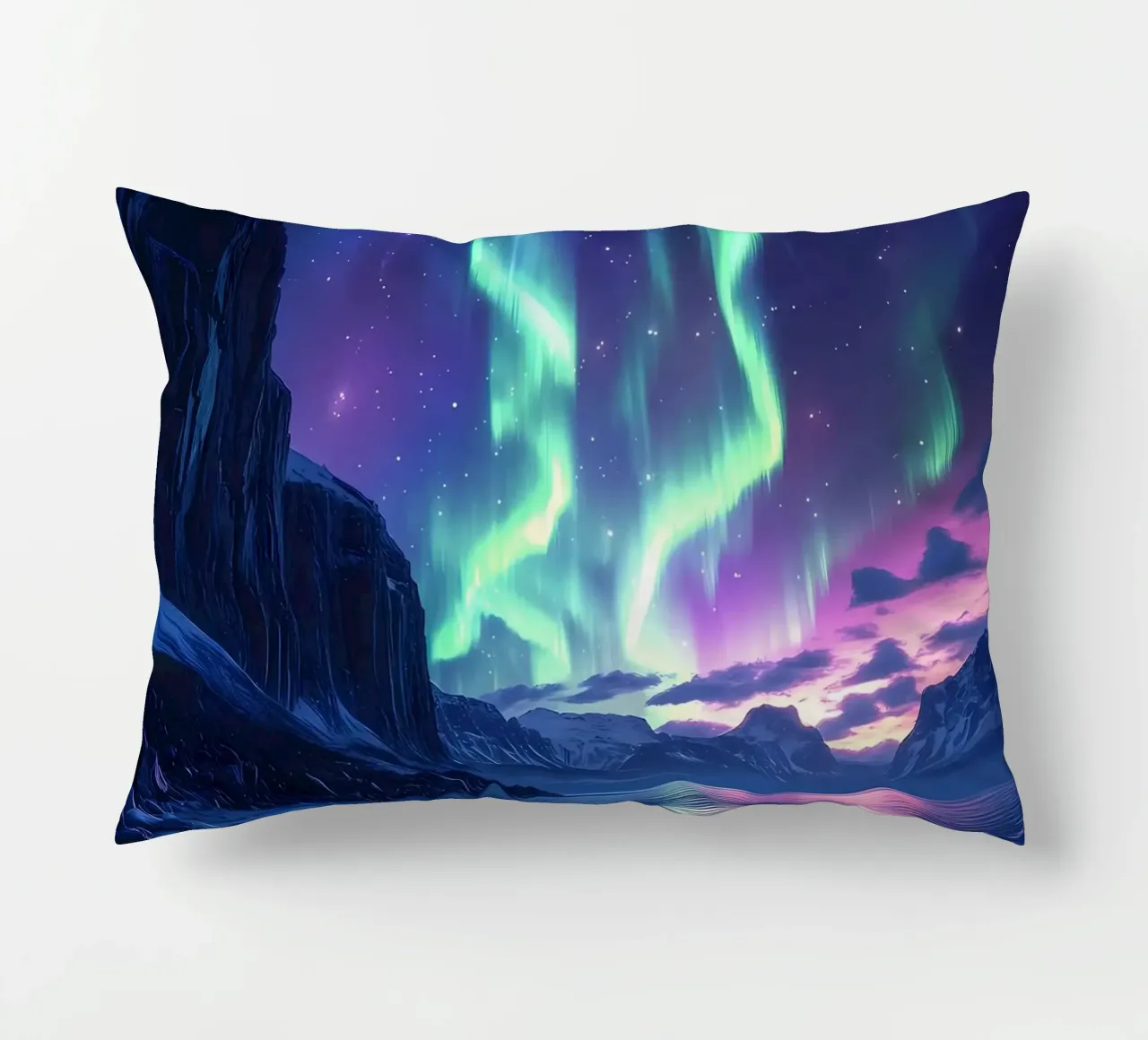 Paesaggio dell'Aurora Boreale cuscino da Matthew Katz