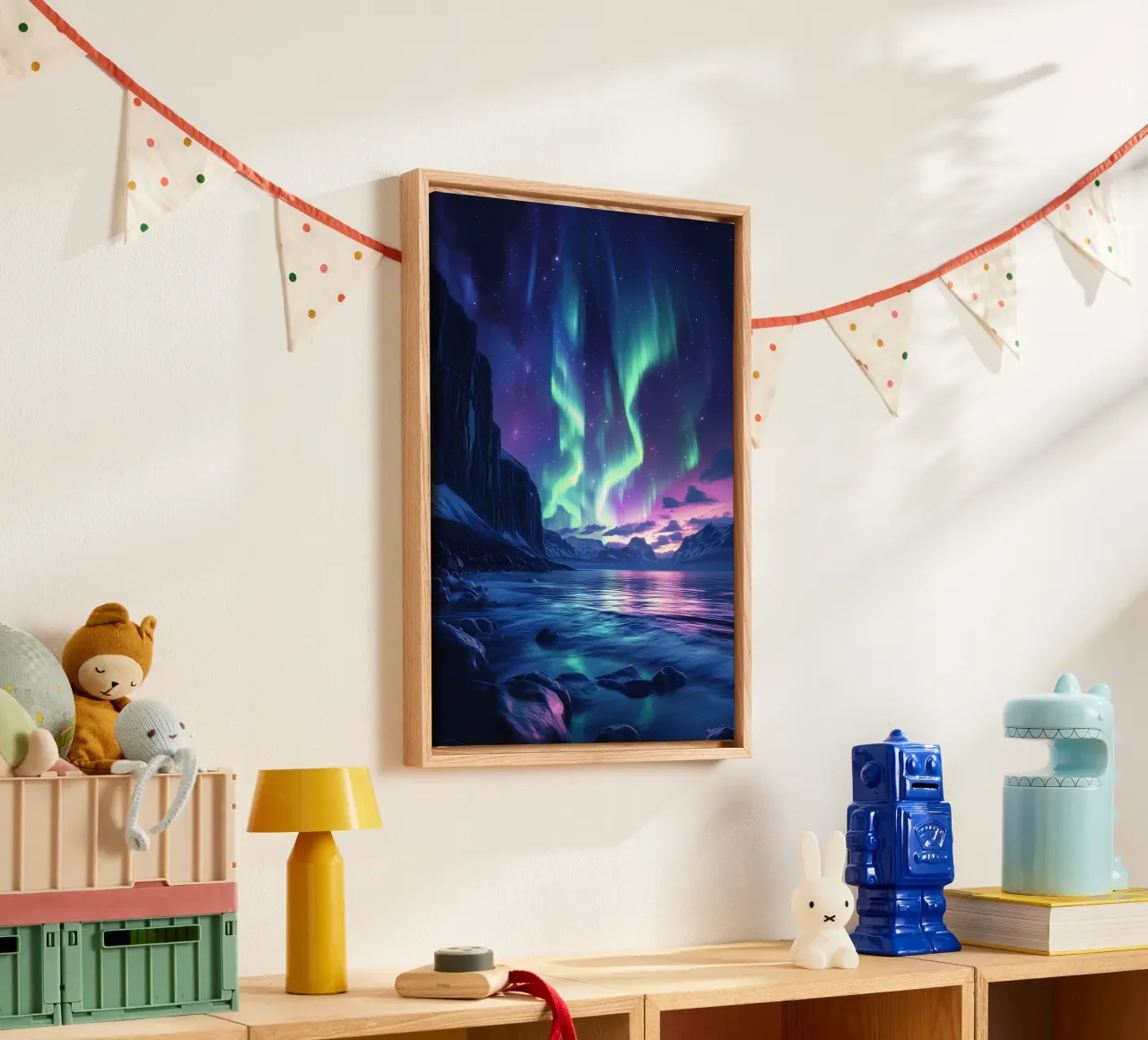 Aurora Borealis Landscape canvas by Matthew Katz