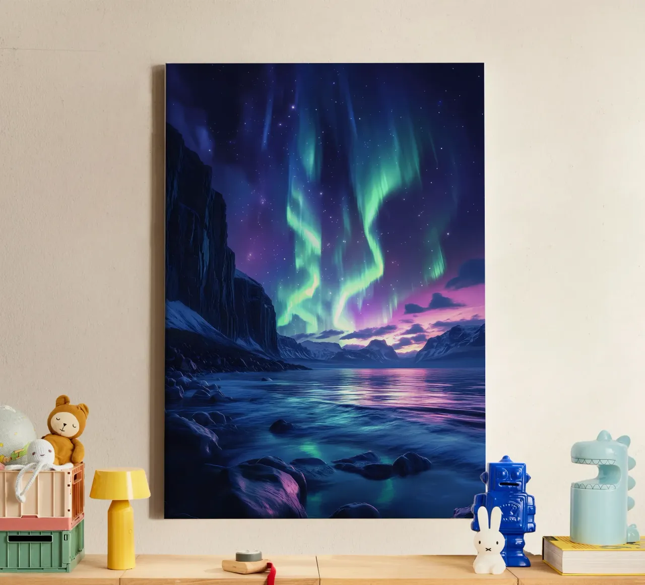 Aurora Borealis Landscape canvas by Matthew Katz