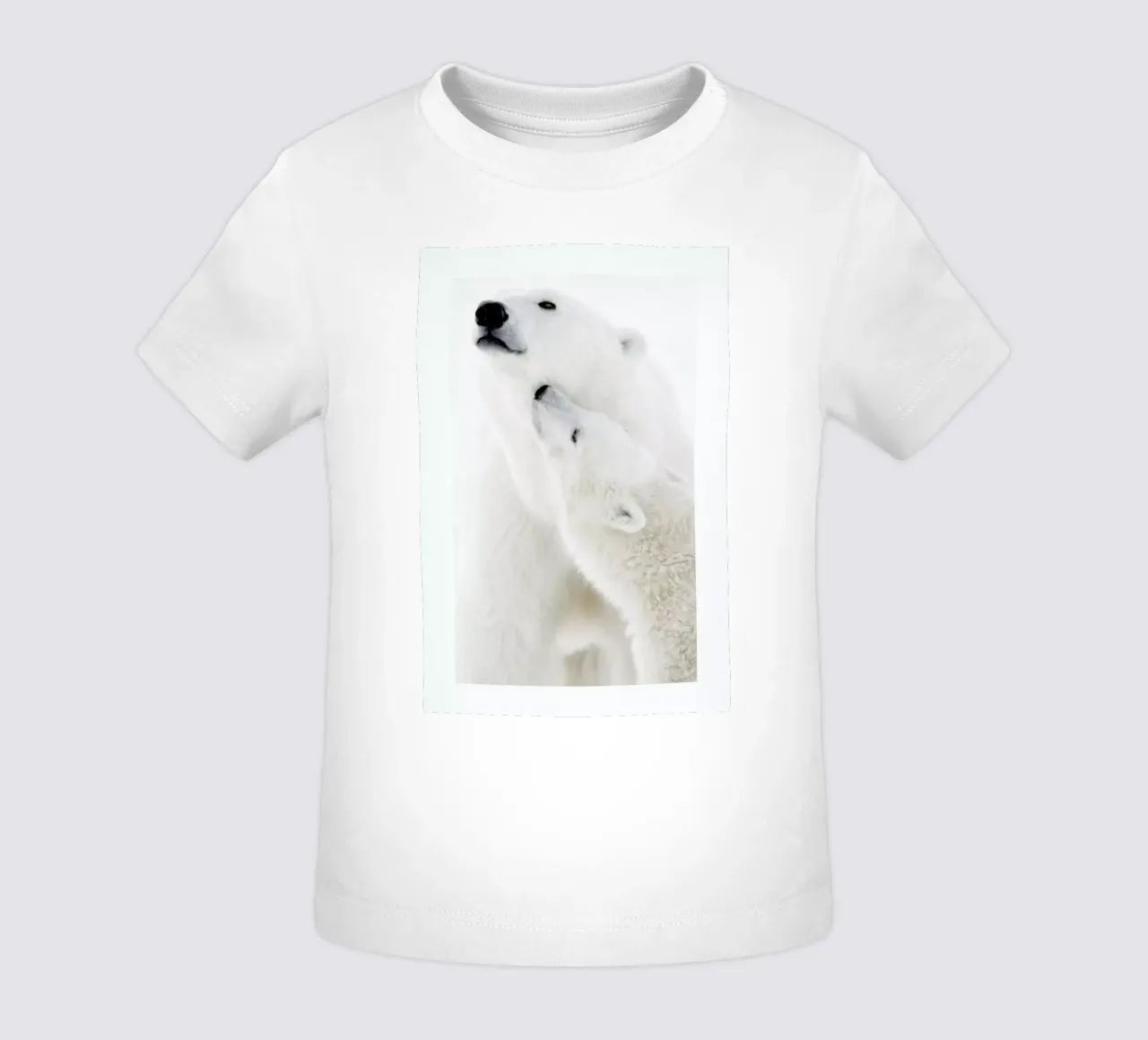 Polar Bears in Snow maglietta neonato da Natural Kingdom
