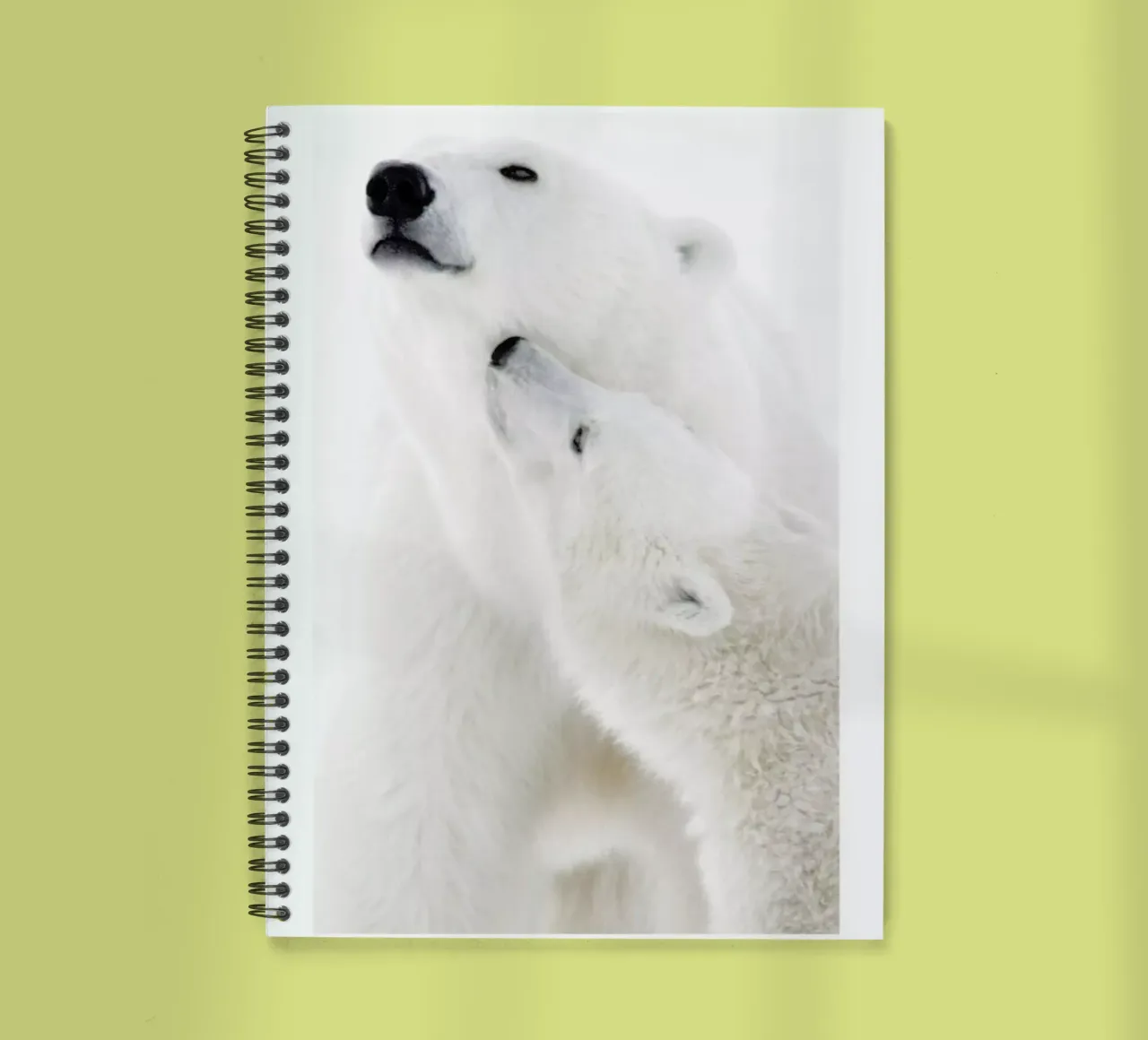 Polar Bears in Snow spiral notebook by Natural Kingdom