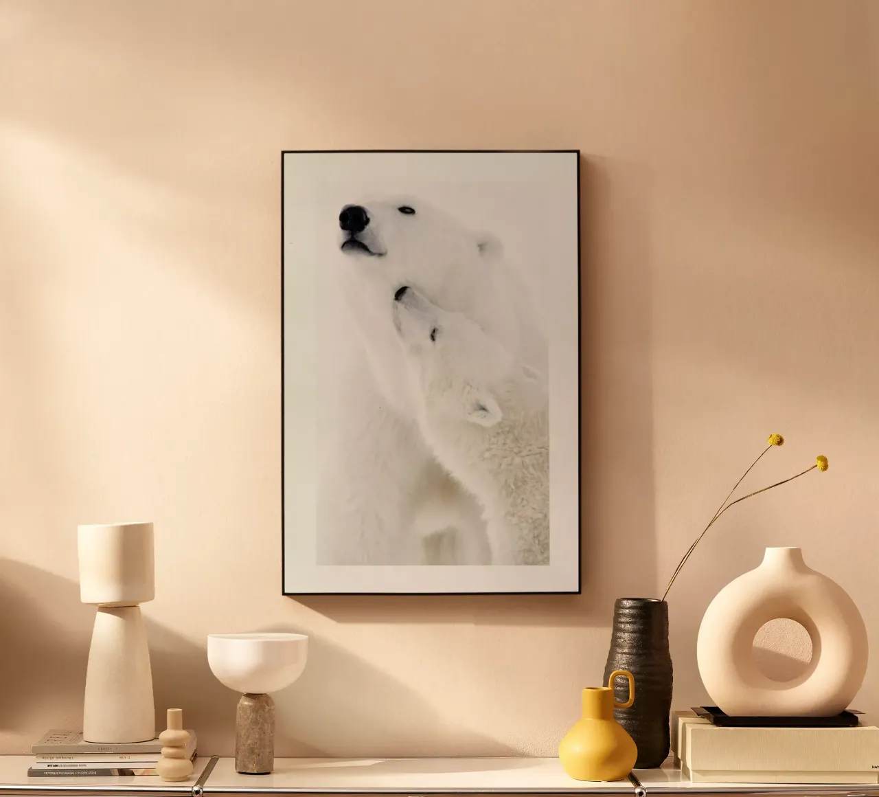 Polar Bears in Snow plexiglass da Natural Kingdom