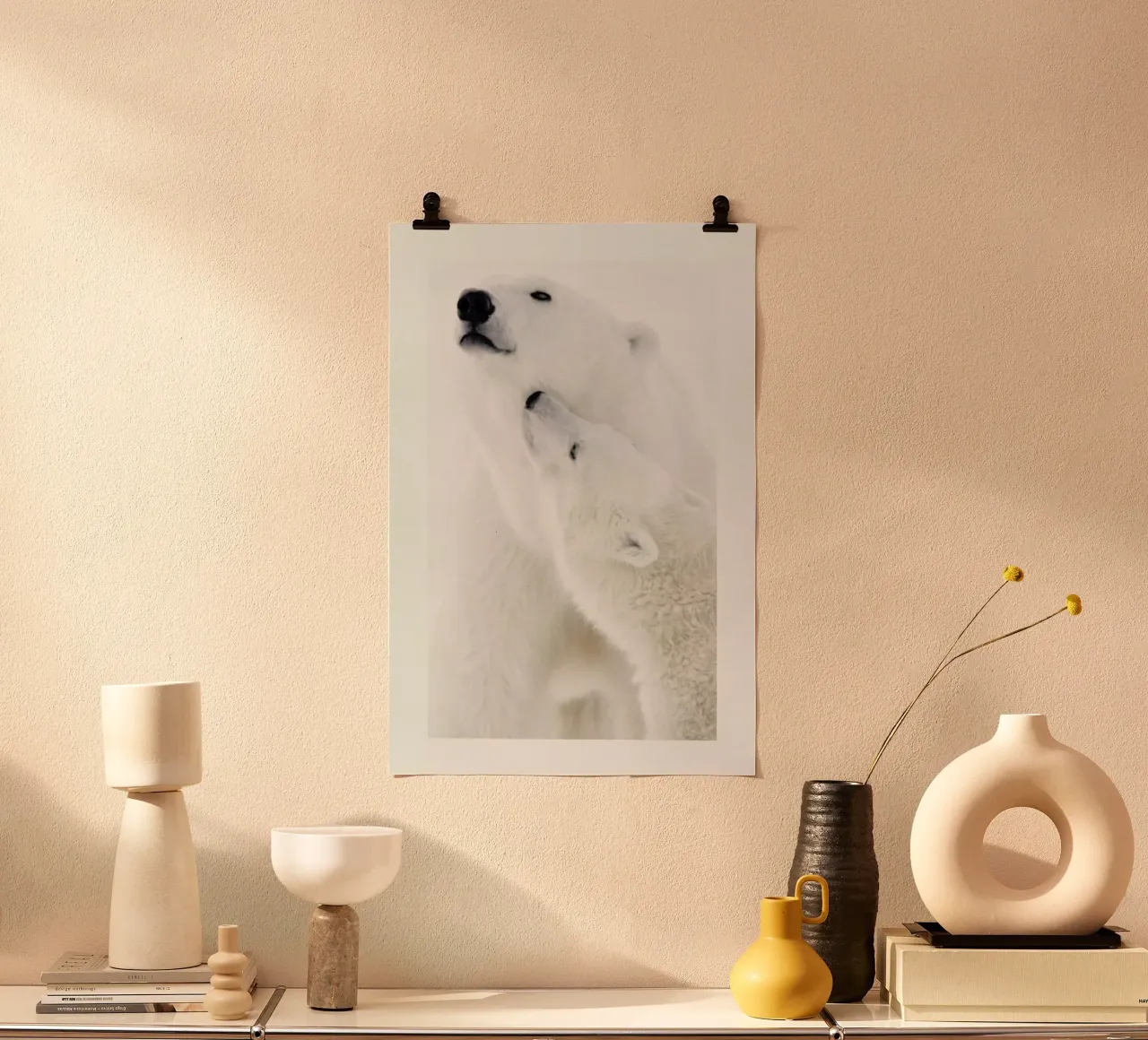 Polar Bears in Snow carta hahnemühle da Natural Kingdom