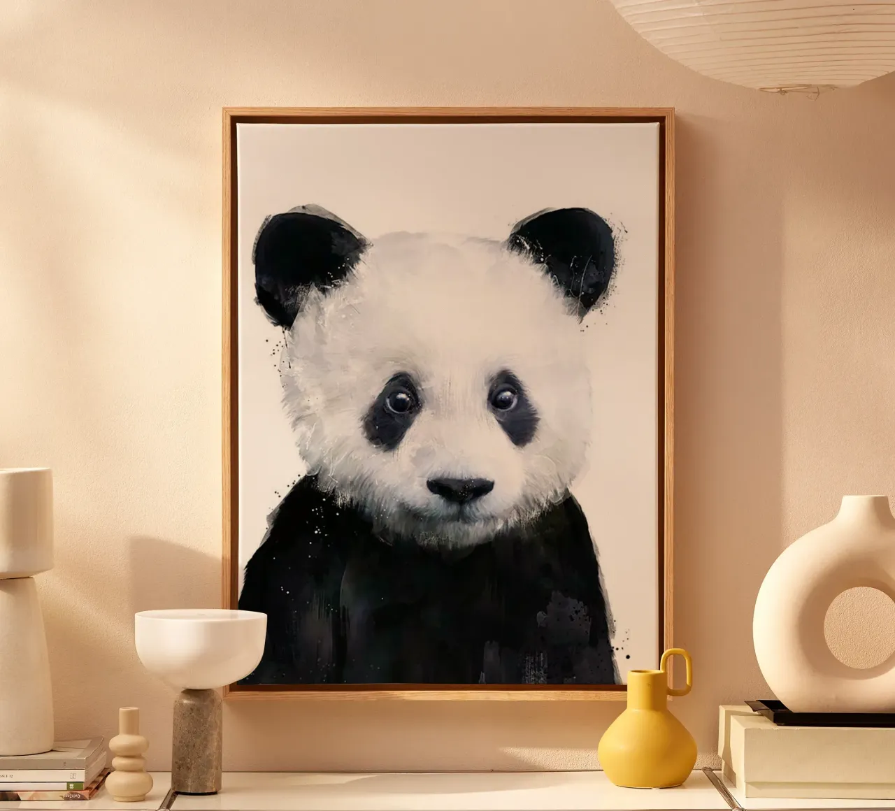 Panda Beer Kunstdruk canvas met Baklijst van ZARAH