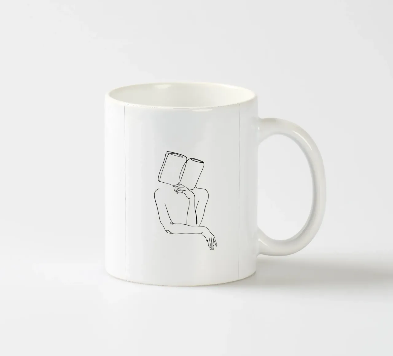 Read ceramic mug by Aiden Garcia