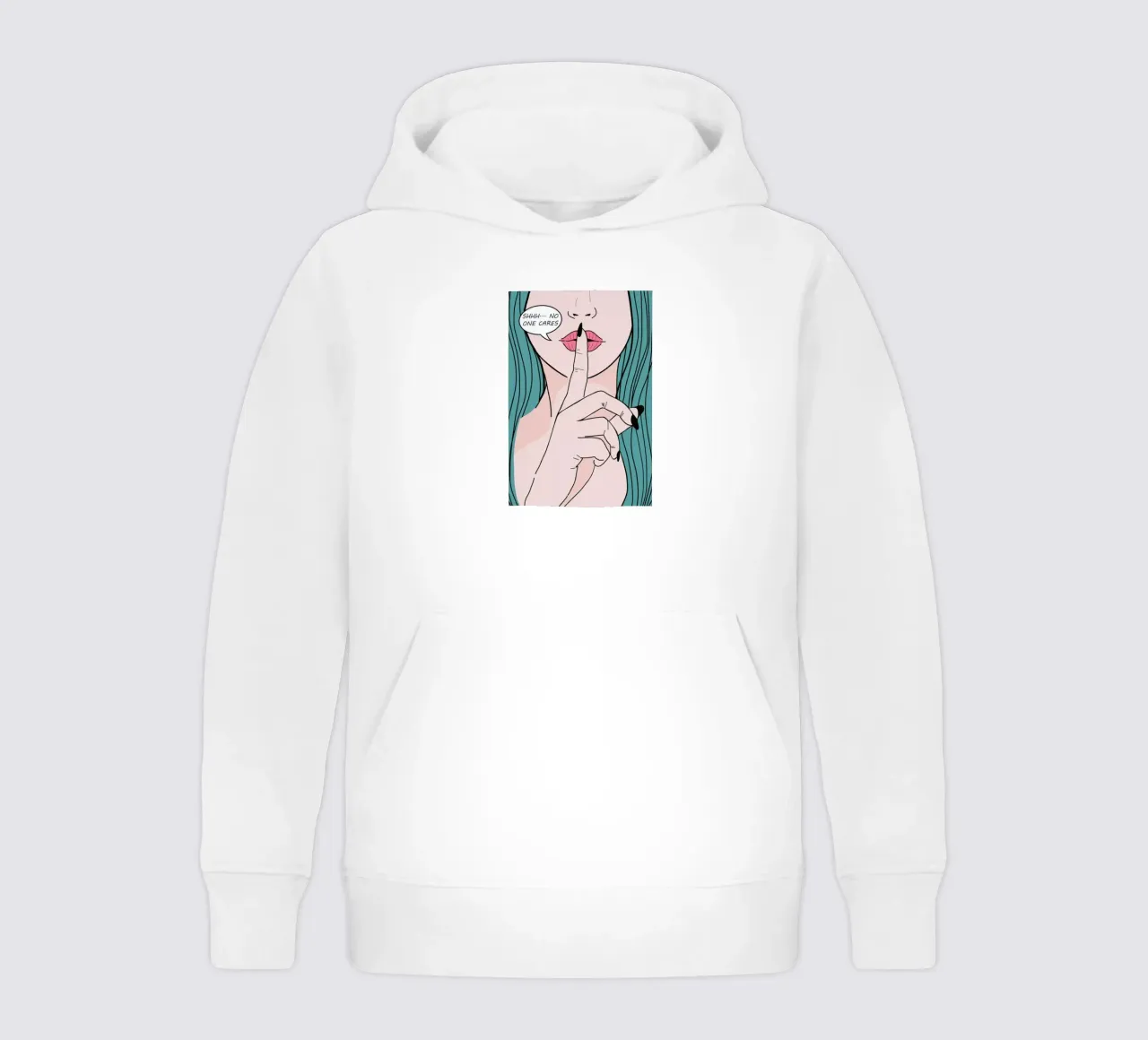 She Says kids hoodie by cafelab