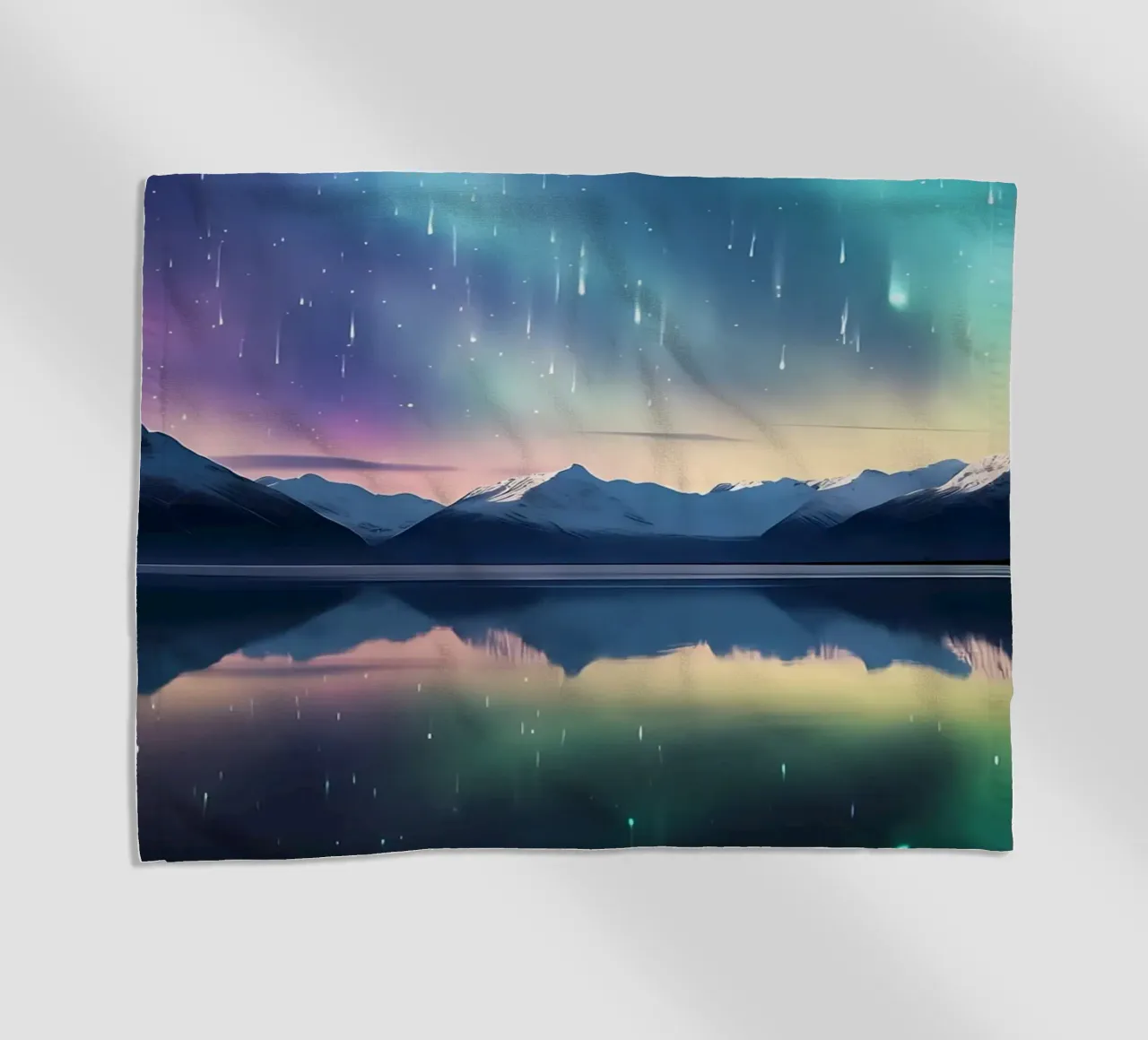 L'Aurora Boreale sulle montagne telo mare da Matthew Katz