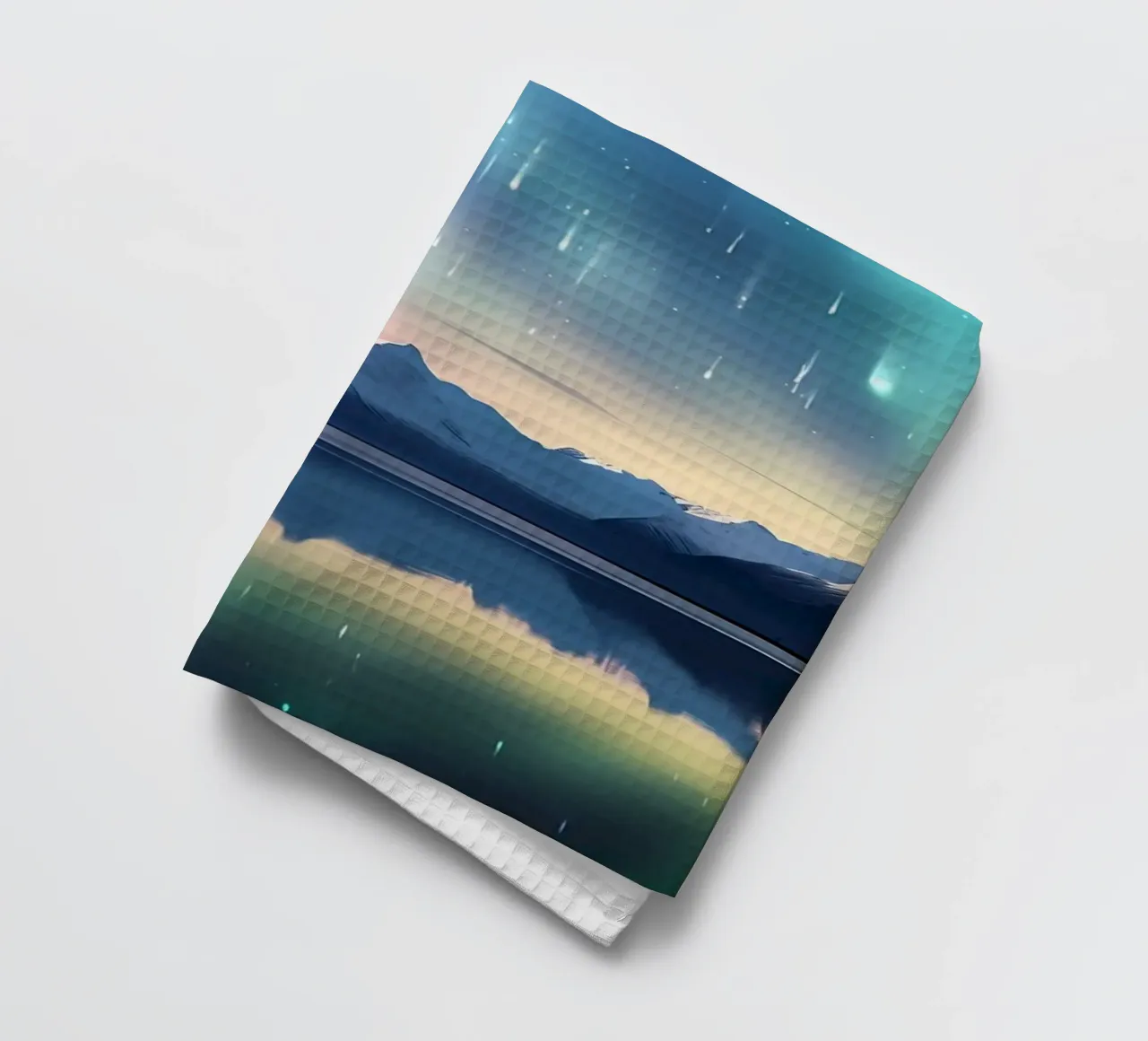 L'Aurora Boreale sulle montagne canovaccio da cucina da Matthew Katz
